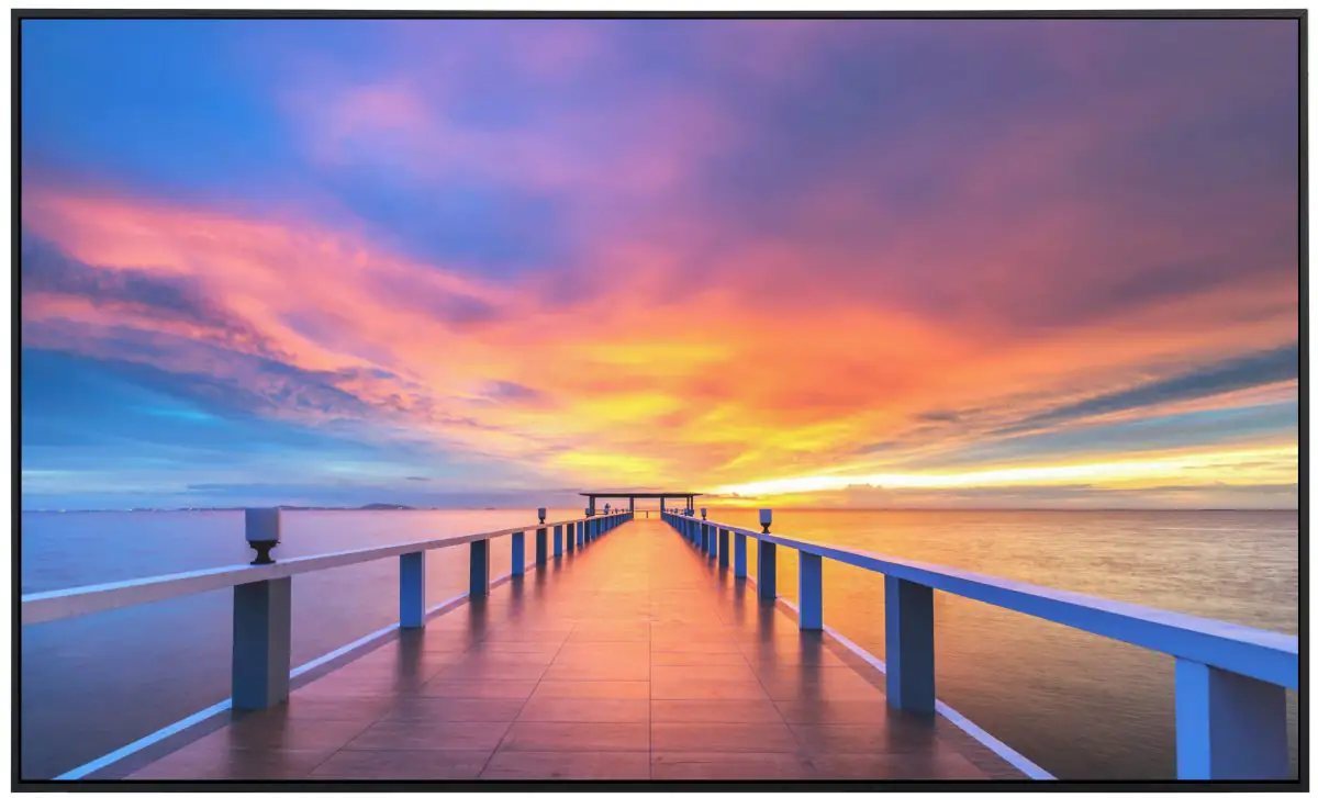 papermoon Infrarotheizkörper EcoHeat 60x120 cm 1200 Watt, Steg ins Meer