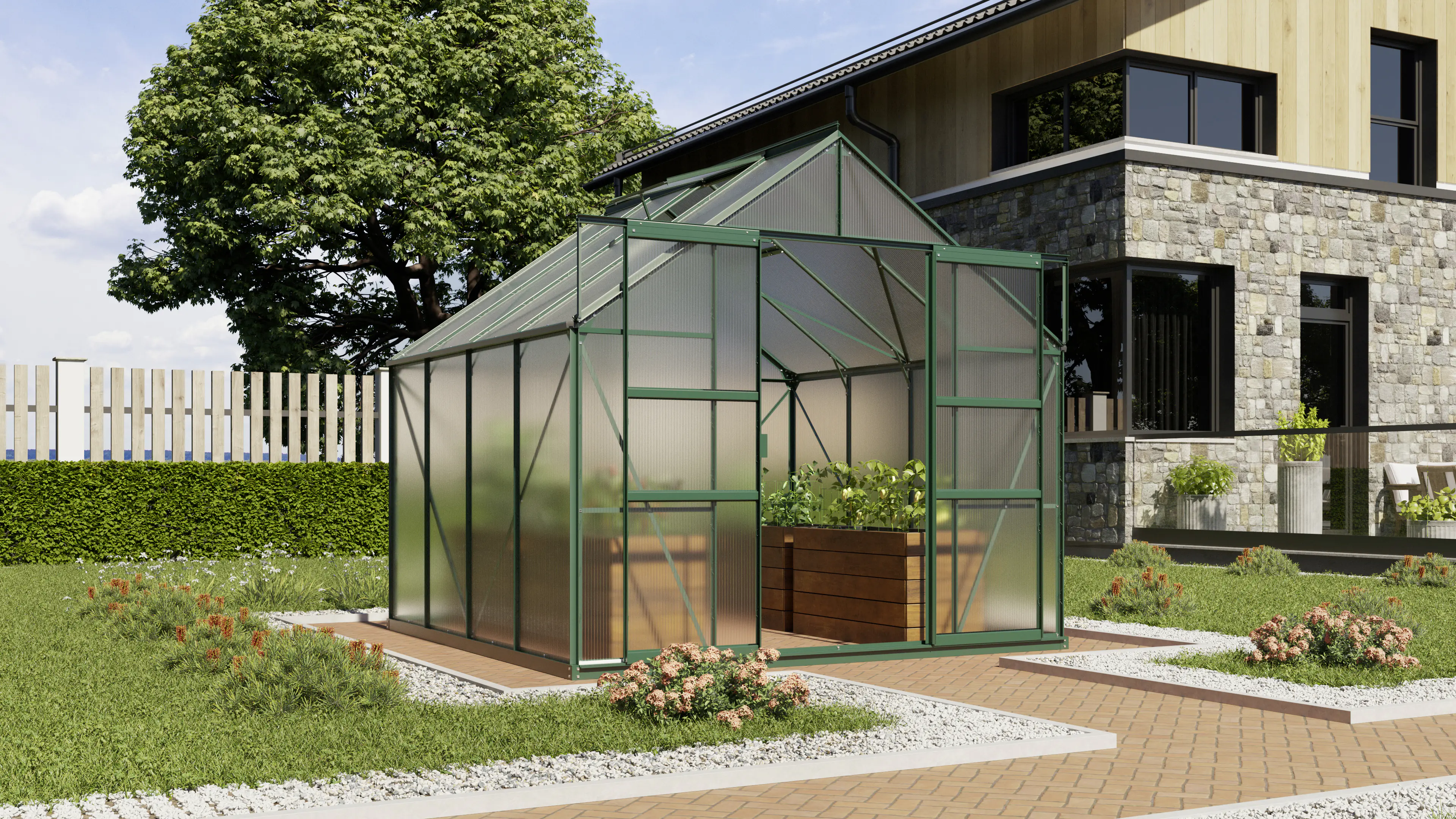 Vitavia Gewächshaus Mars 6700 254 x 254 cm 6 mm Hohlkammerplatten