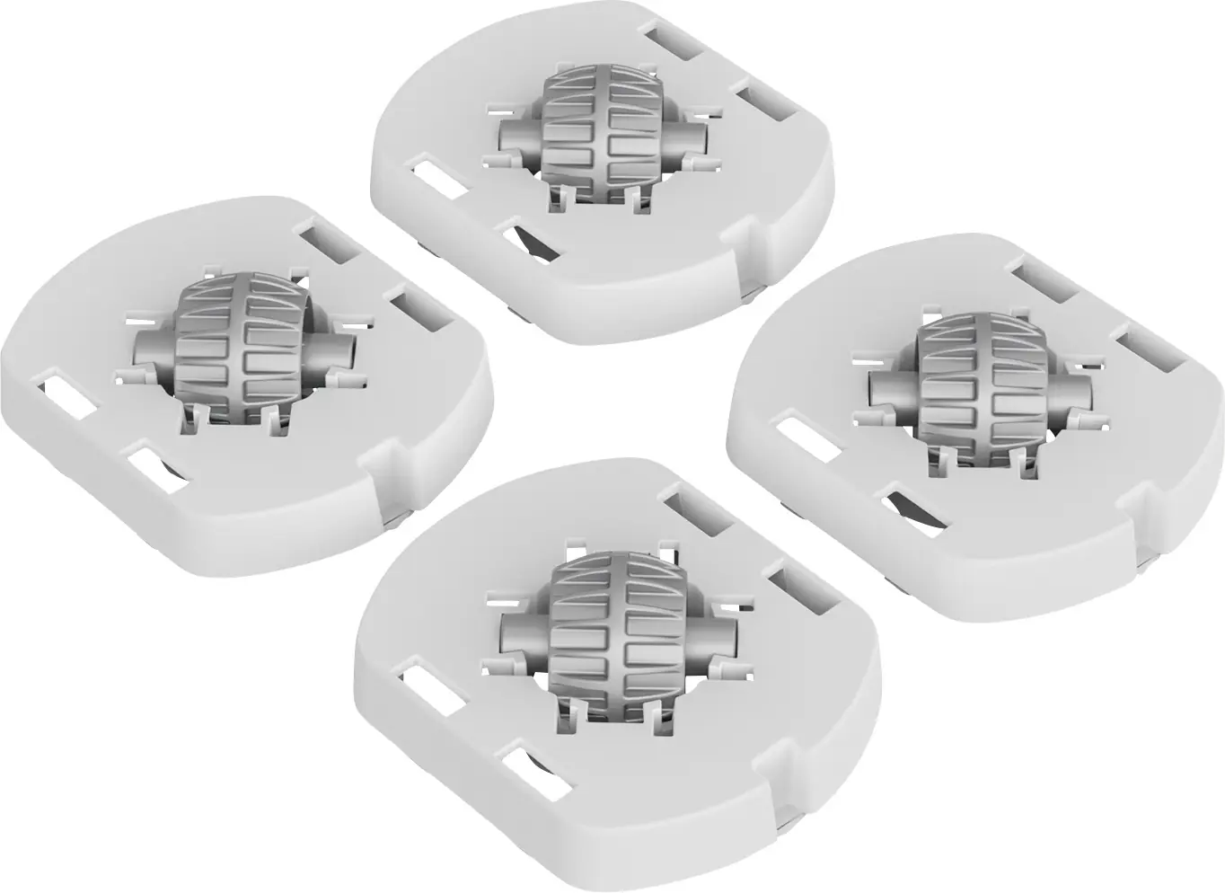 Rotho Fussadapter mit Rollen für Box Albris 45 L weiß 17 x 14 x 3 cm Rotho Fussadapter mit Rollen für Box Albris 45 L weiß 17 x 14 x 3 cm