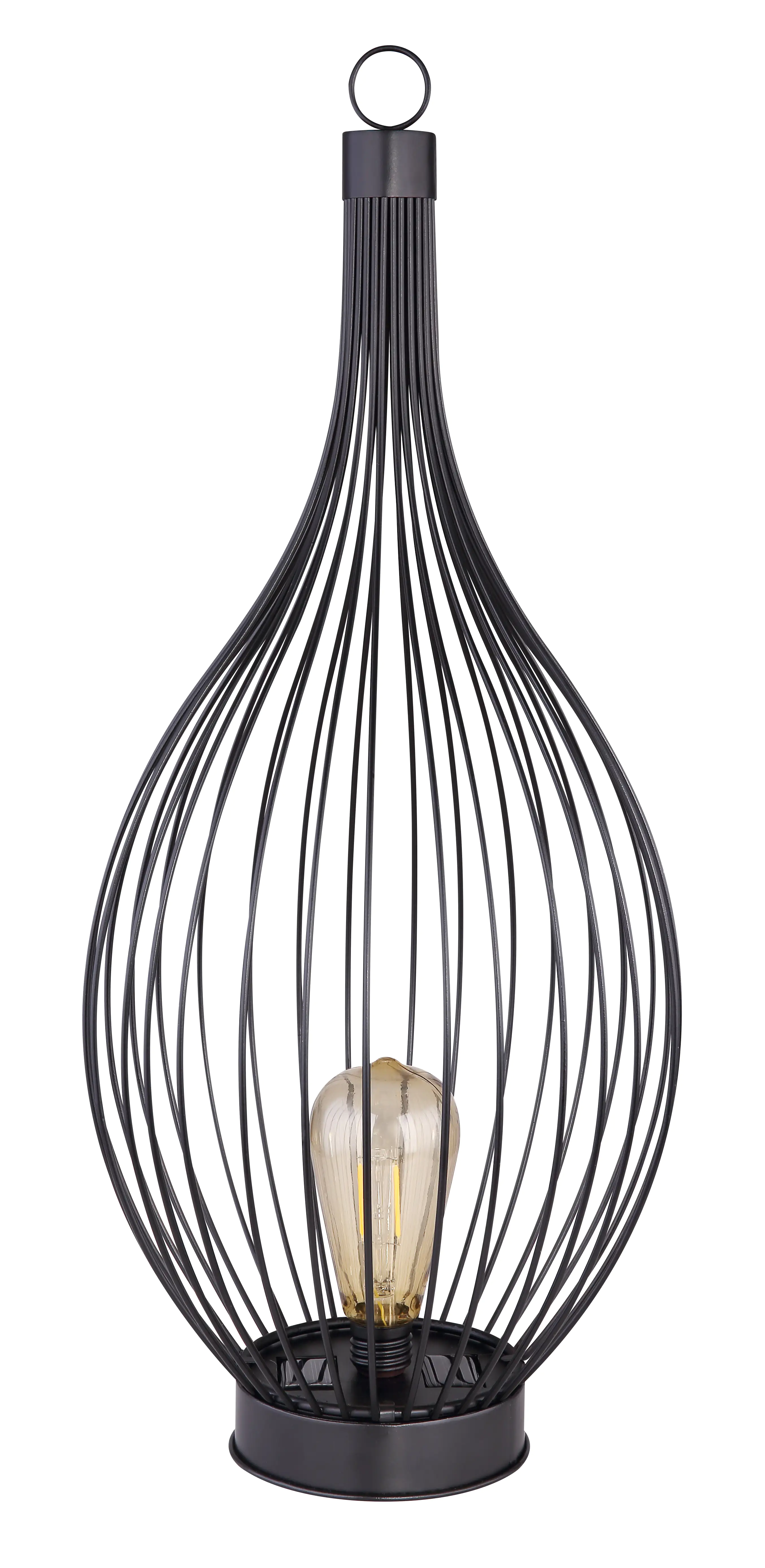 Globo Solarleuchte schwarz amber