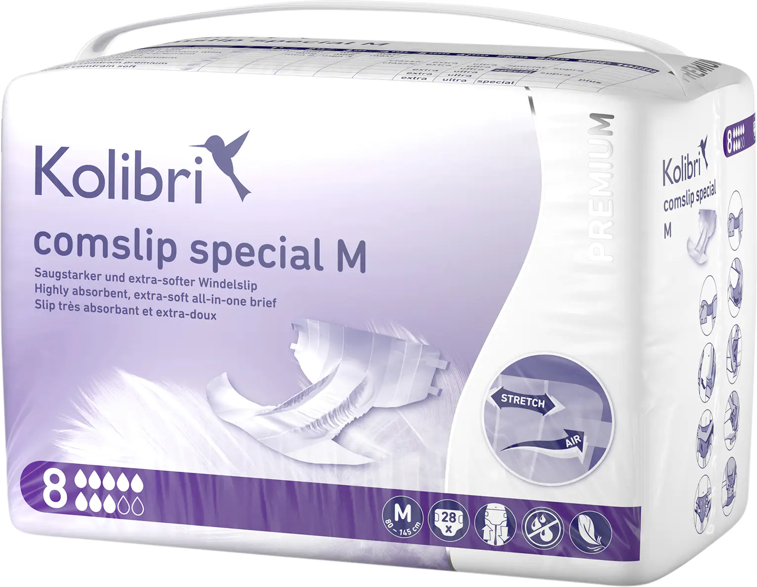Kolibri Windelslip comslip special Premium Größe M