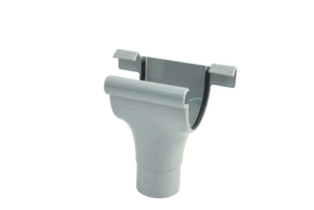 Marley Rinnenstutzen NW 75/53 mm, halbrund, grau