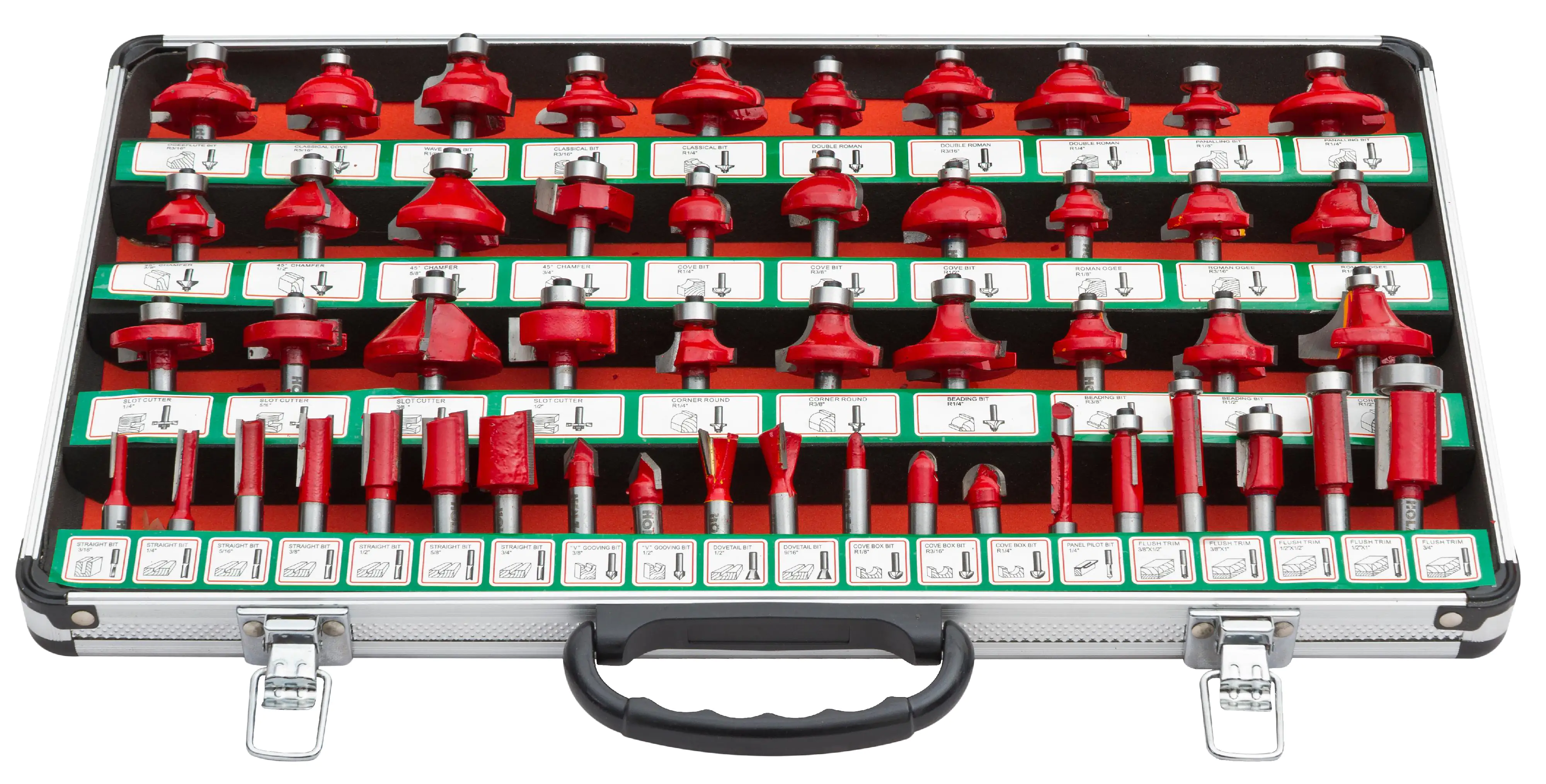 Holzmann Oberfräsersatz OFS50 50-teilig im Aluminiumkoffer Holzmann Oberfräsersatz OFS50 50-teilig im Aluminiumkoffer