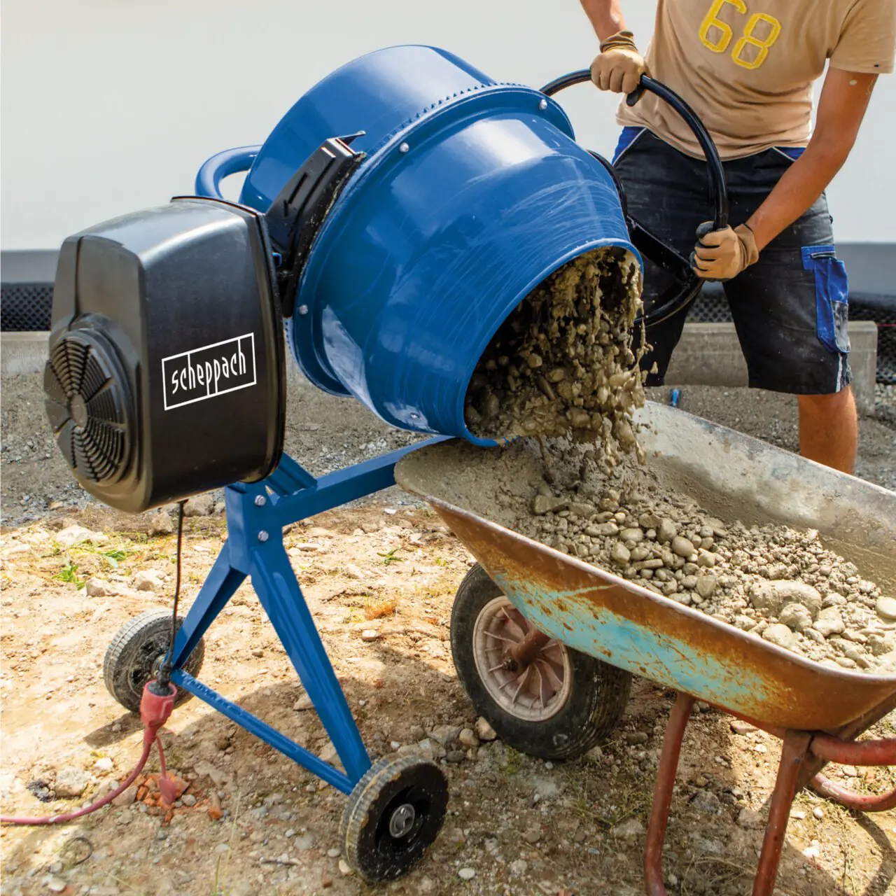 Scheppach Betonmischer MIX140 230 V 550 W 140 l 26,6 U/min