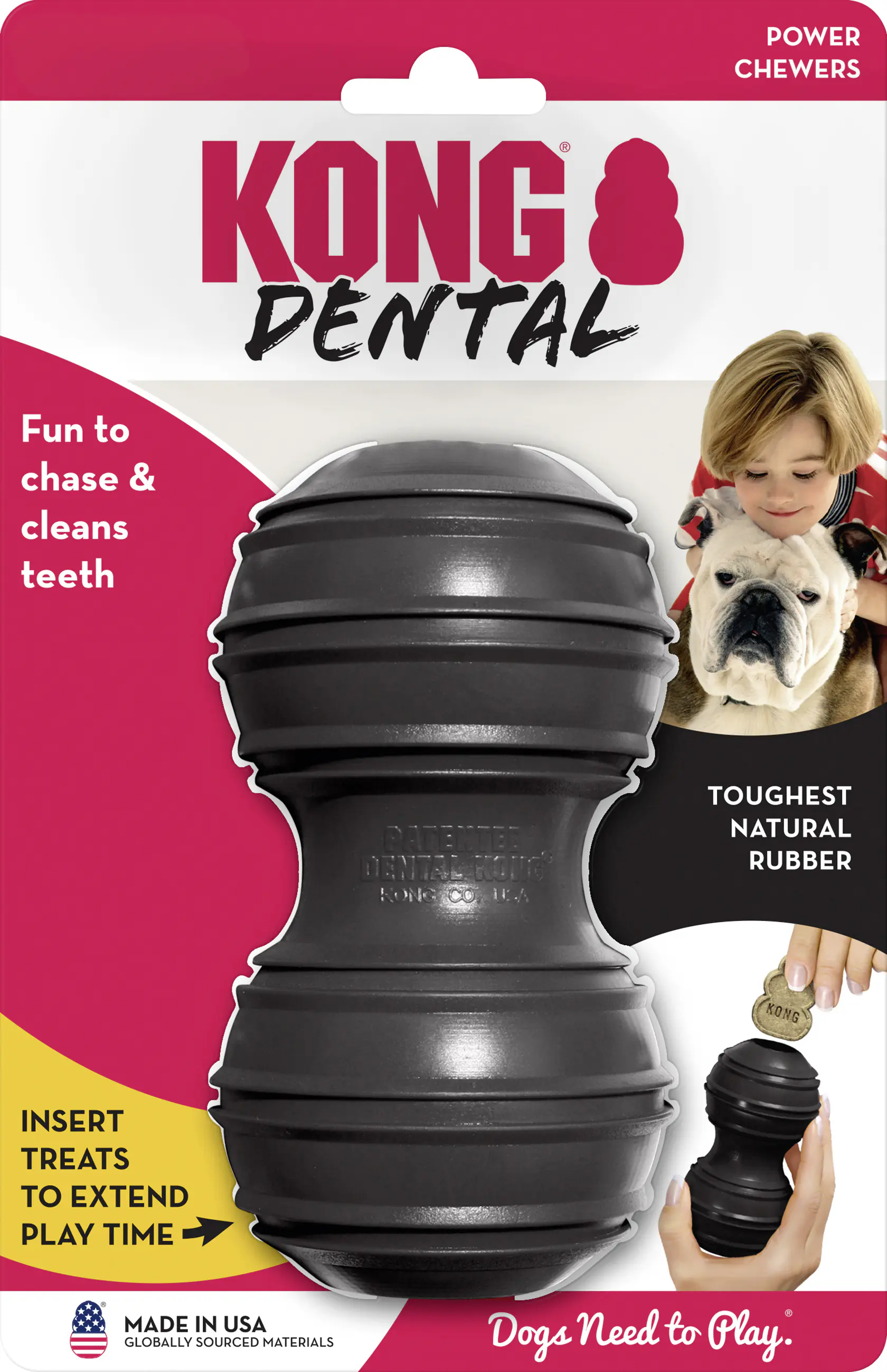 Kong Hundespielzeug Dental Extreme 13 cm schwarz