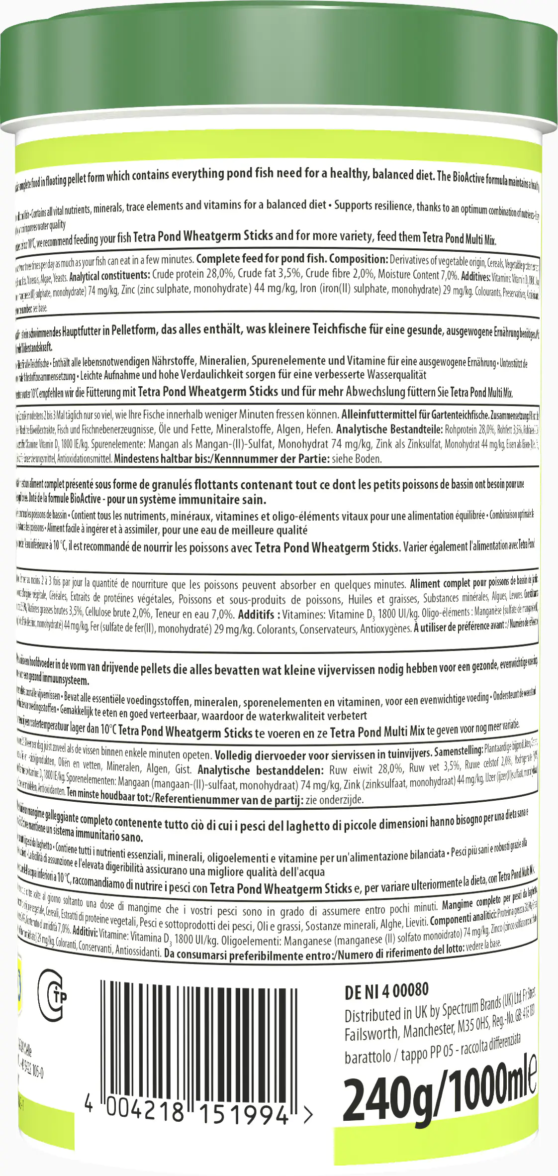 Tetra Pond Pellets 1 L Tetra Pond Pellets 1 L