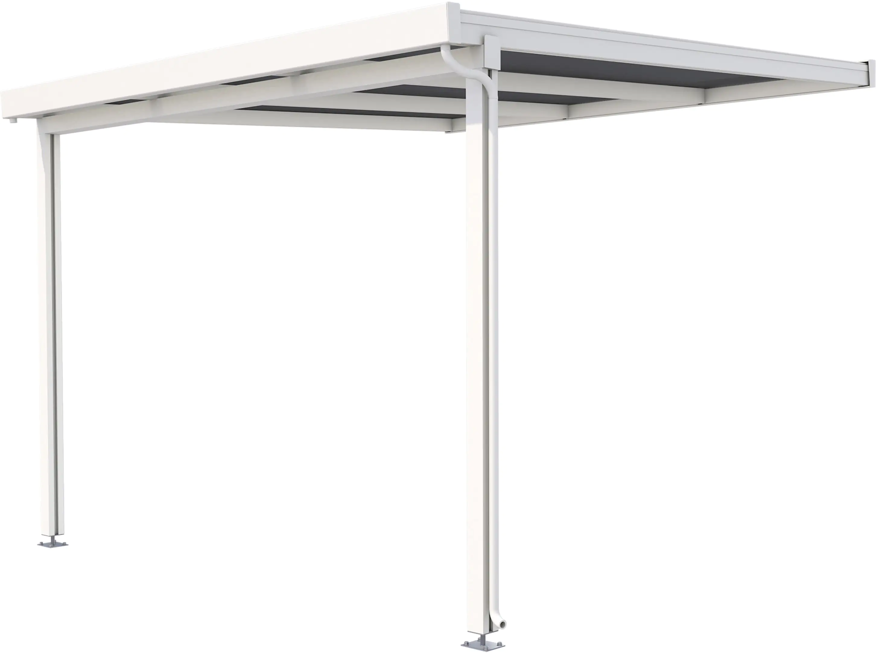 Gutta Premium Terrassendach 309,4 x 306 cm weiß Klima blue 16 mm