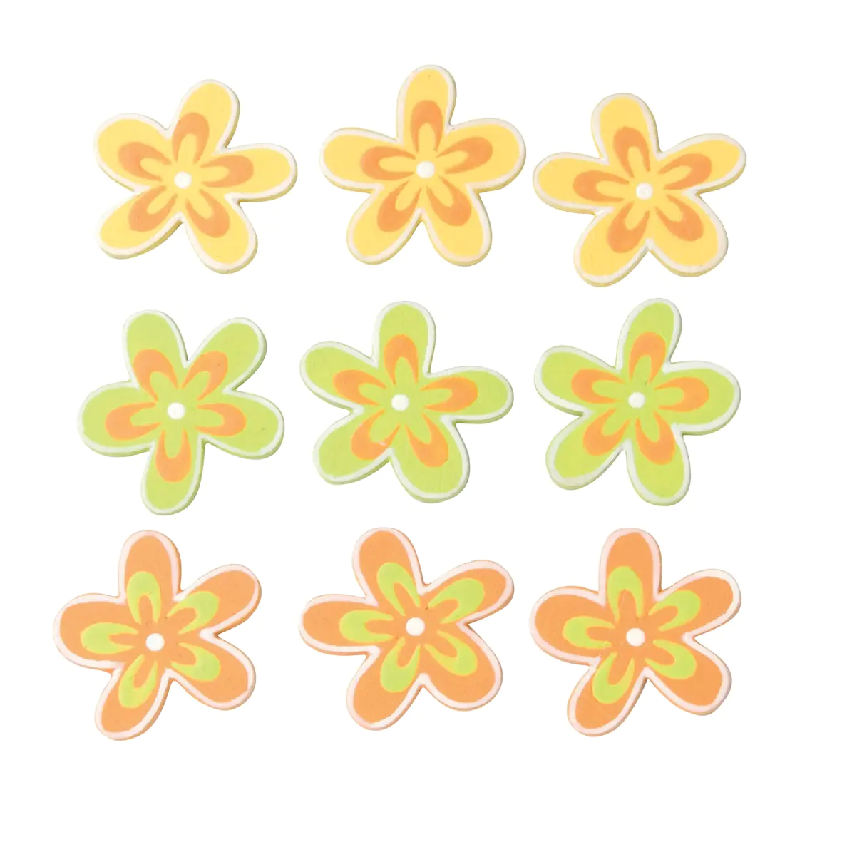 Streuteile Blumen 9St gelb