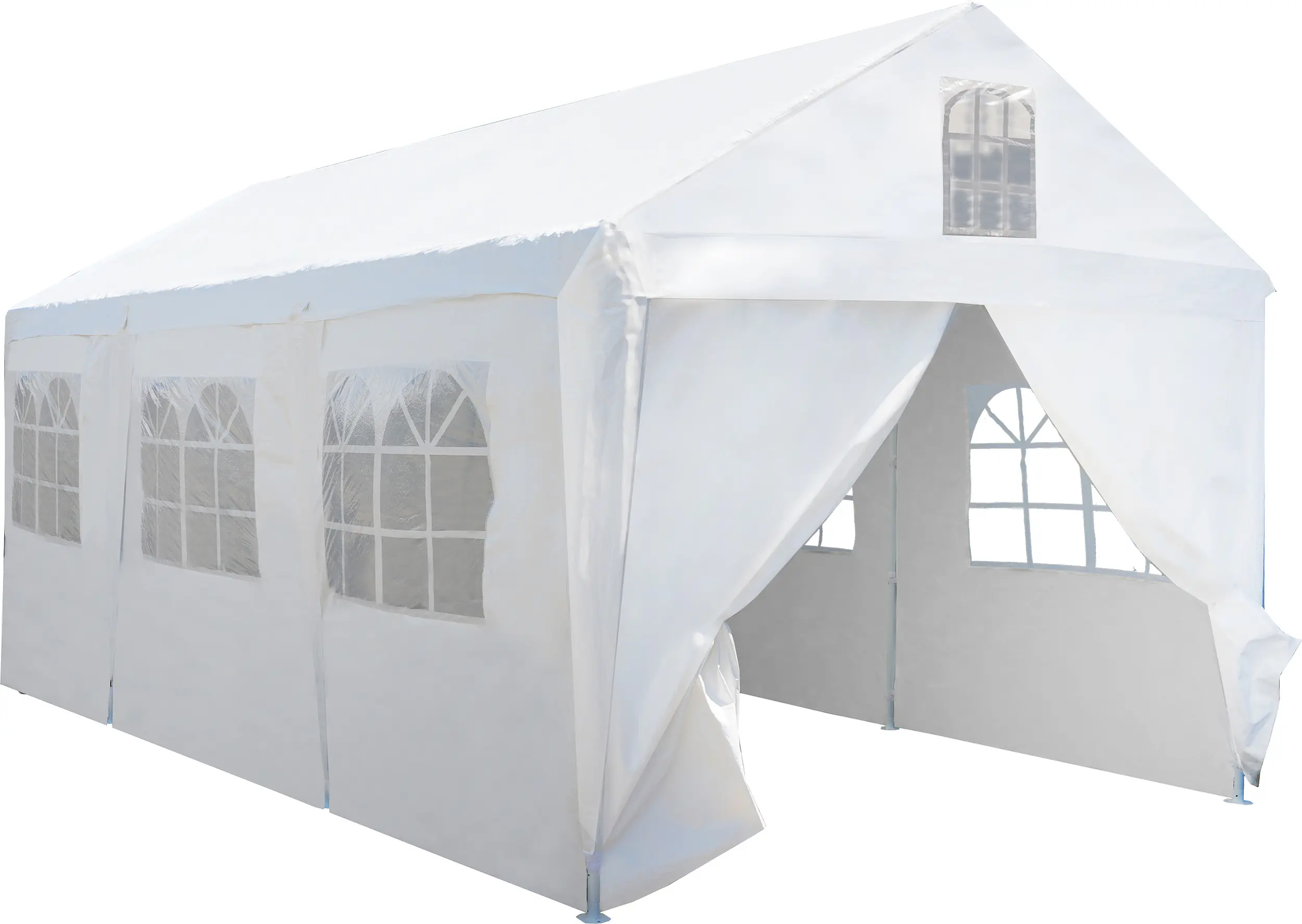 TrendLine Seitenteile für Großraumzelt 3 x 6 m, weiß, 6 Stück