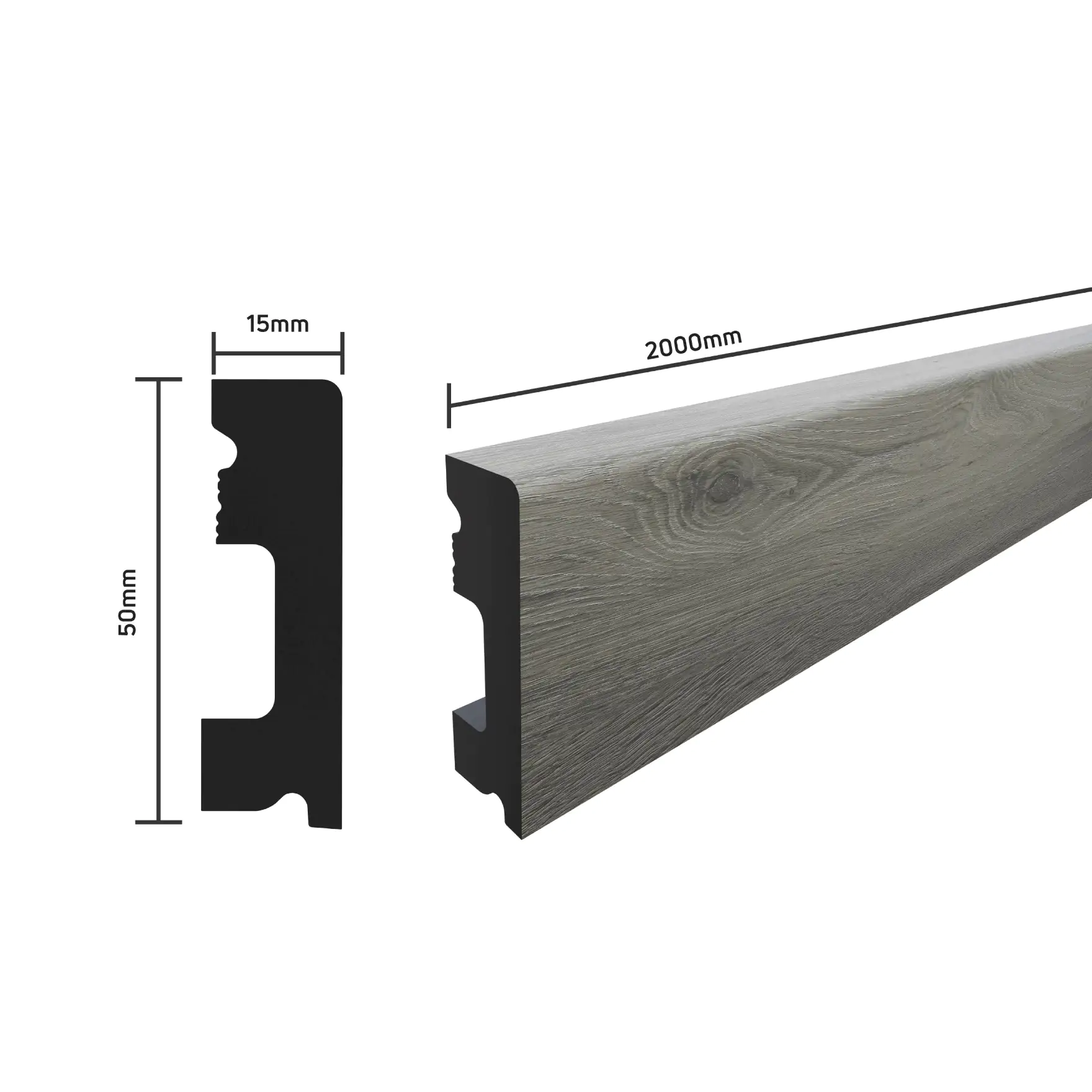 SELITSTYLE Sockelleiste FBL50 Eiche Ambiente 2000 x 50 x 15 mm wasserfest SELITSTYLE Sockelleiste FBL50 Eiche Ambiente 2000 x 50 x 15 mm wasserfest