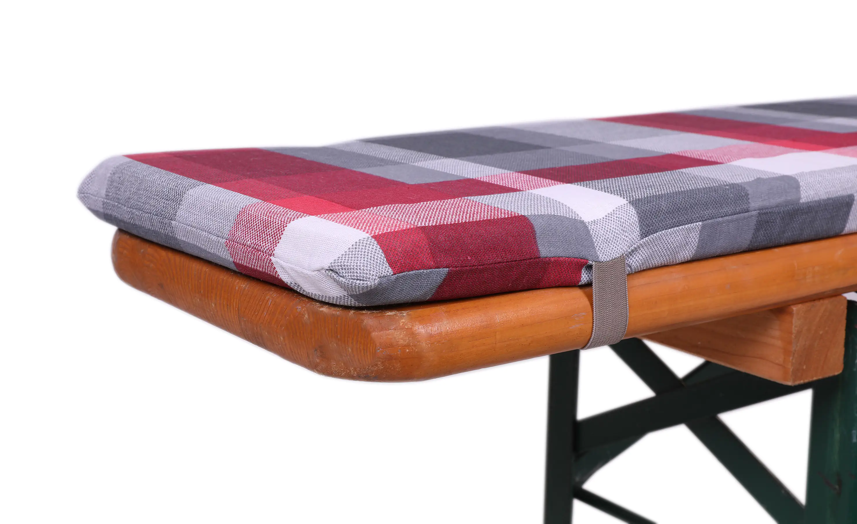 GO-DE Bierbank-Auflage kariert 220 x 25 x 4 cm, rot, grau kariert GO-DE Bierbank-Auflage kariert 220 x 25 x 4 cm, rot, grau kariert