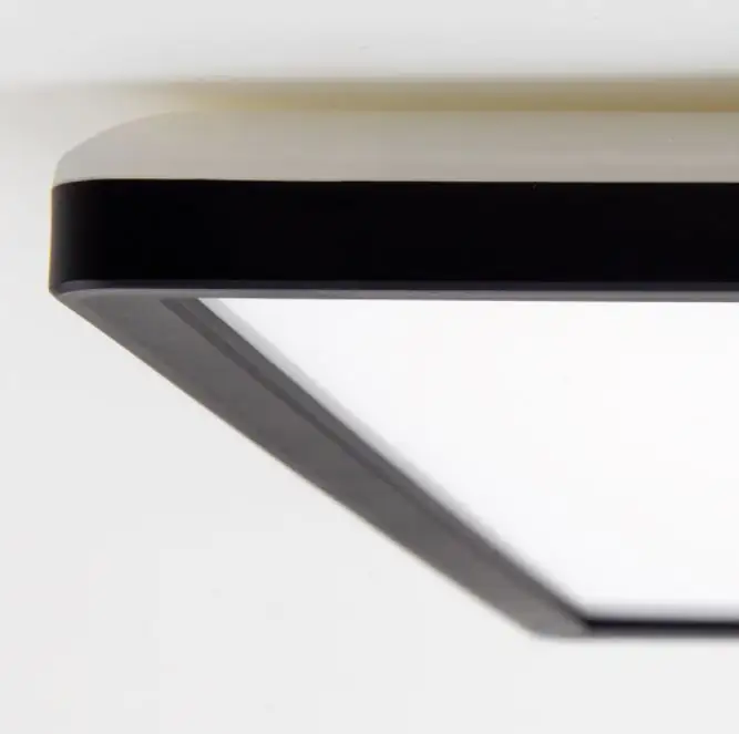 Briloner Slim LED Panel Free schwarz 42x 42 cm mit Backlight-Effekt