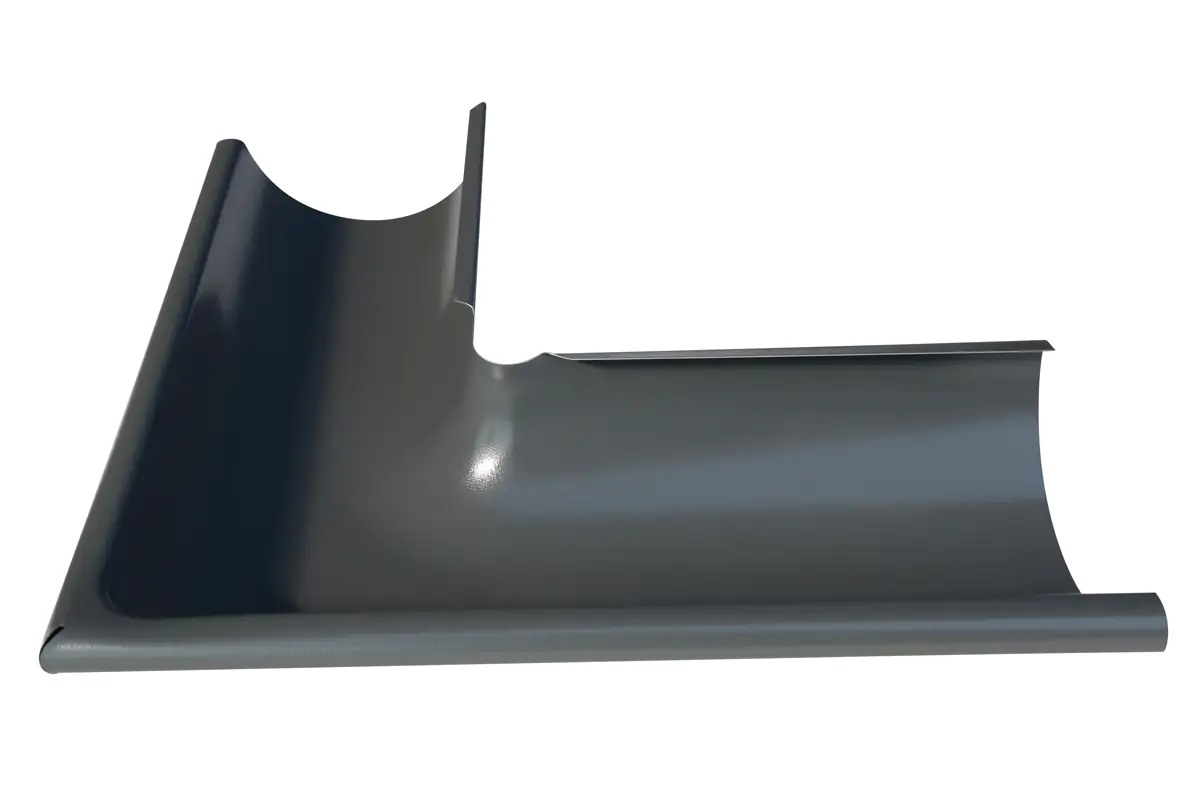 SKAN HOLZ Regenrinnen-Set für Pavillon Cannes 3, Stahl, verzinkt u. anthrazit