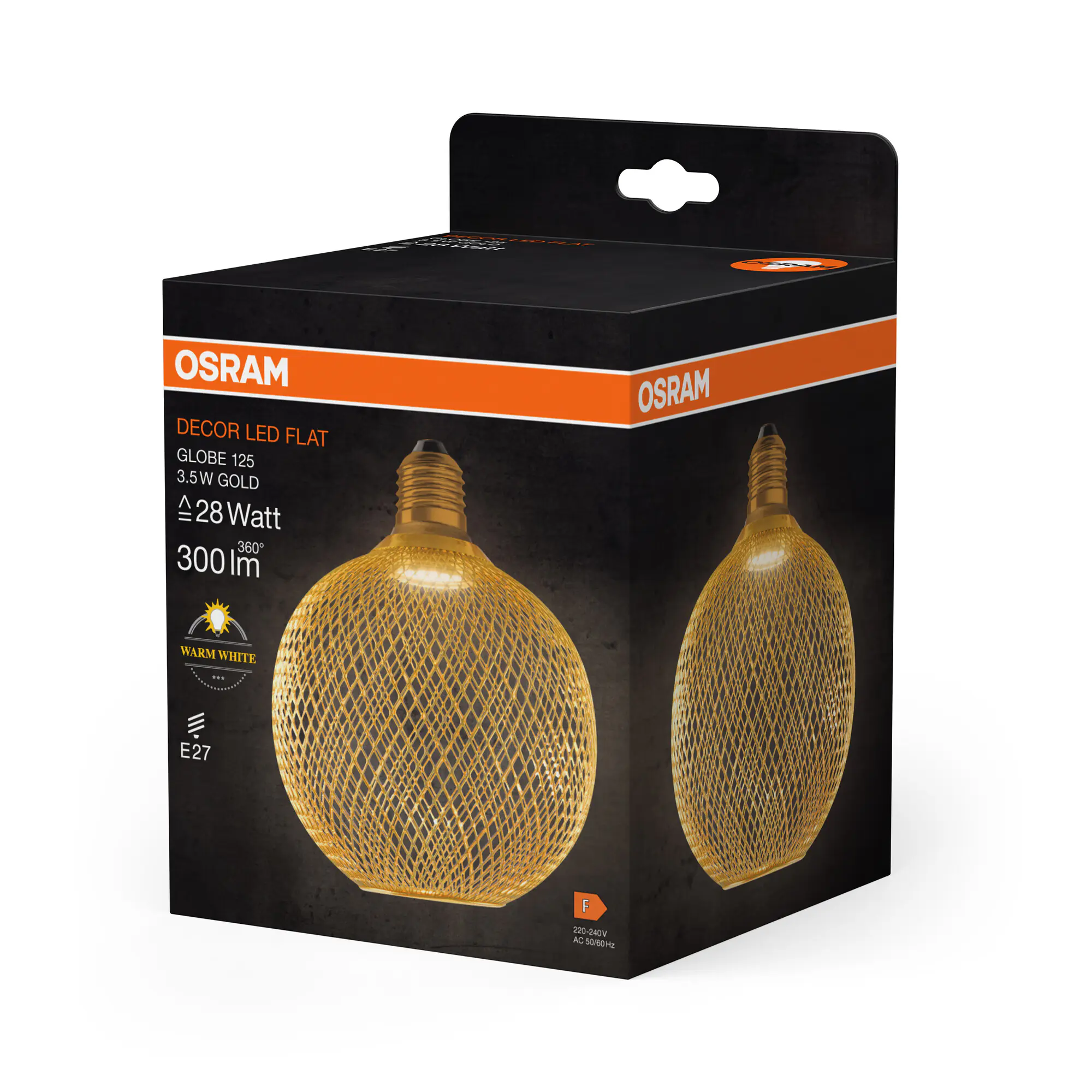 Osram Decor LED Leuchtmittel Flat Globe 125 E27 3,5 W gold Osram Decor LED Leuchtmittel Flat Globe 125 E27 3,5 W gold