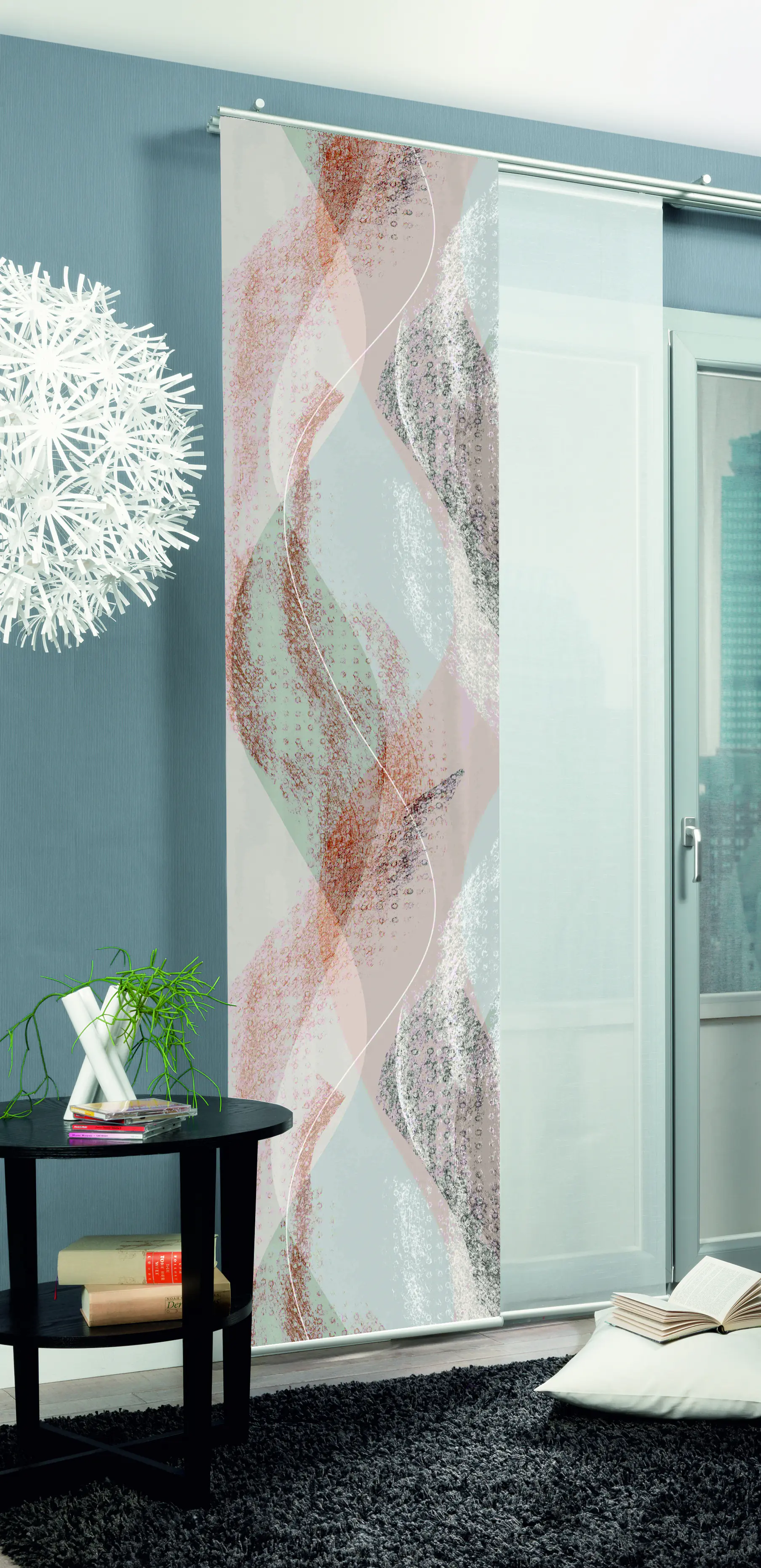 Home Wohnideen Schiebegardine Torre 245 x 60 cm kupfer