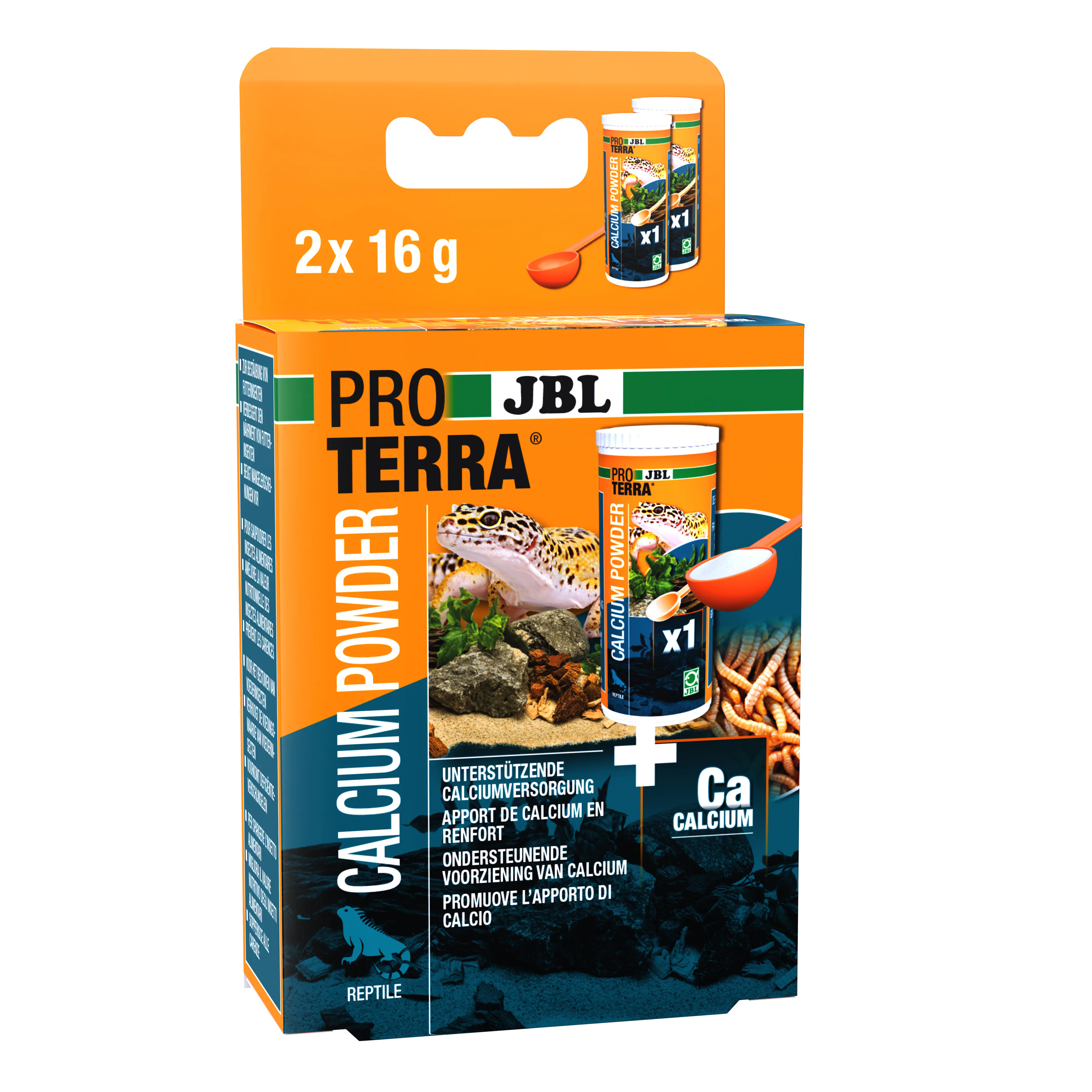 JBL Calciumpuder für Schildkröten Proterra Calcium Powder 2 x 25 g