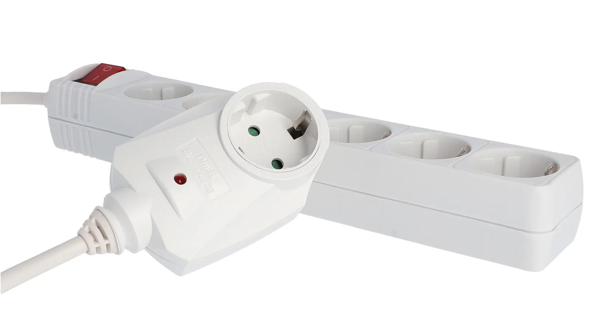 Unitec Tischsteckdose 6-fach mit Schalter 2 m