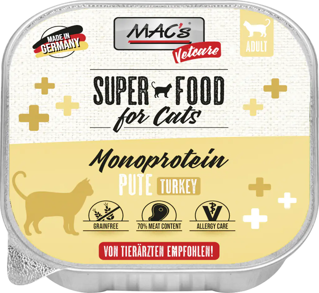 Macs Cat Vetcare Mono Pute 100 g