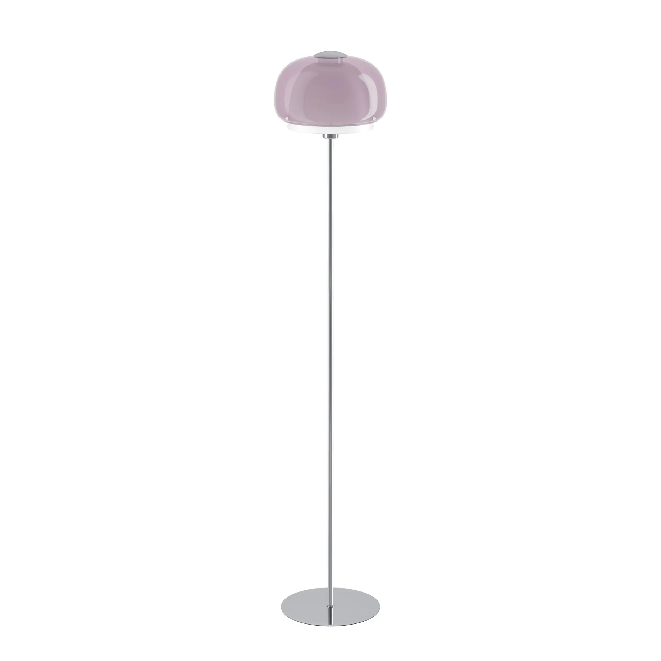 Eglo Stehleuchte Belomontejo E27 Ø 30 x 157,5 cm chrom/weiß/pink