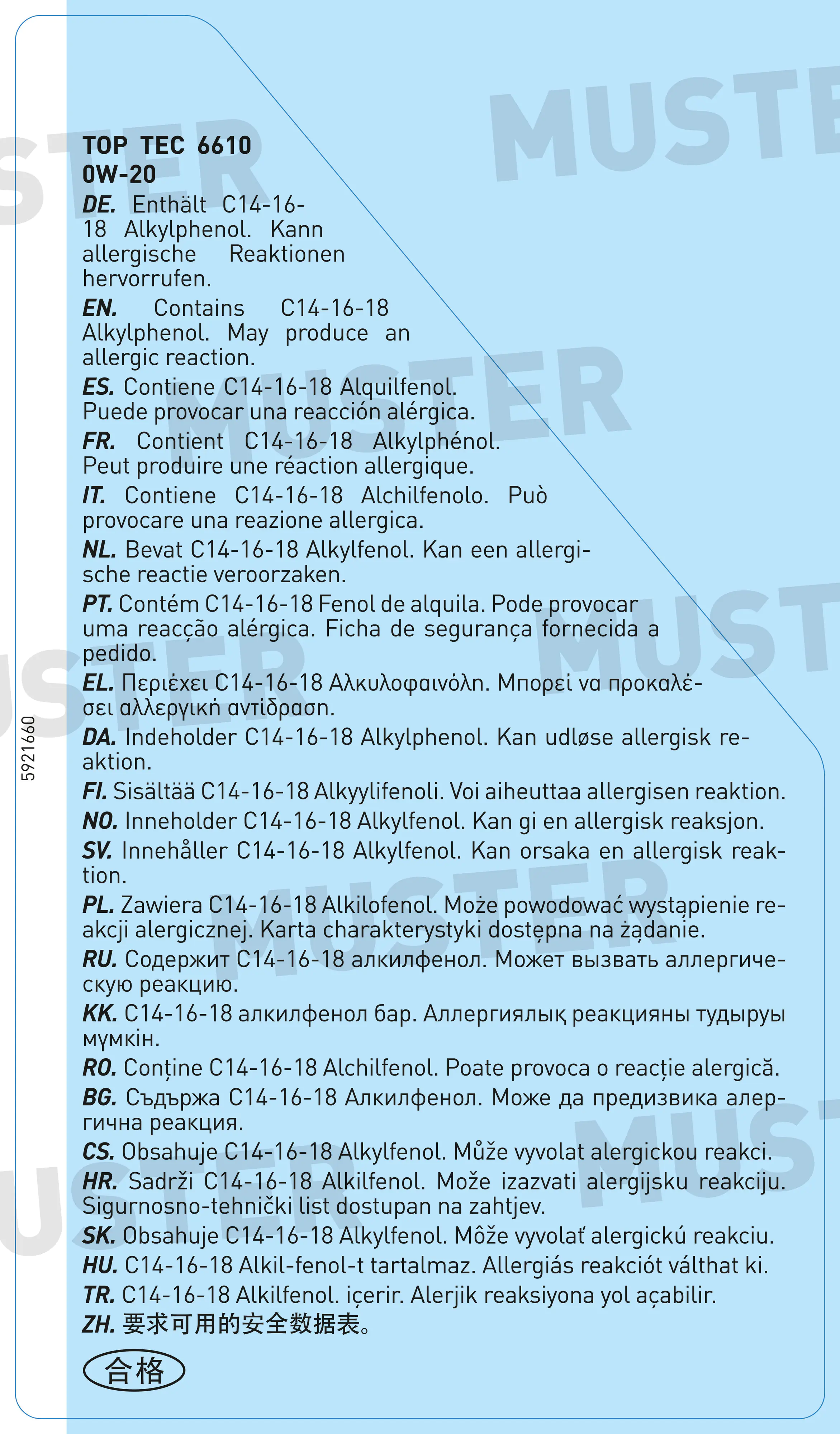 Liqui Moly Motoröl Top Tec 6610 0W-20 1L