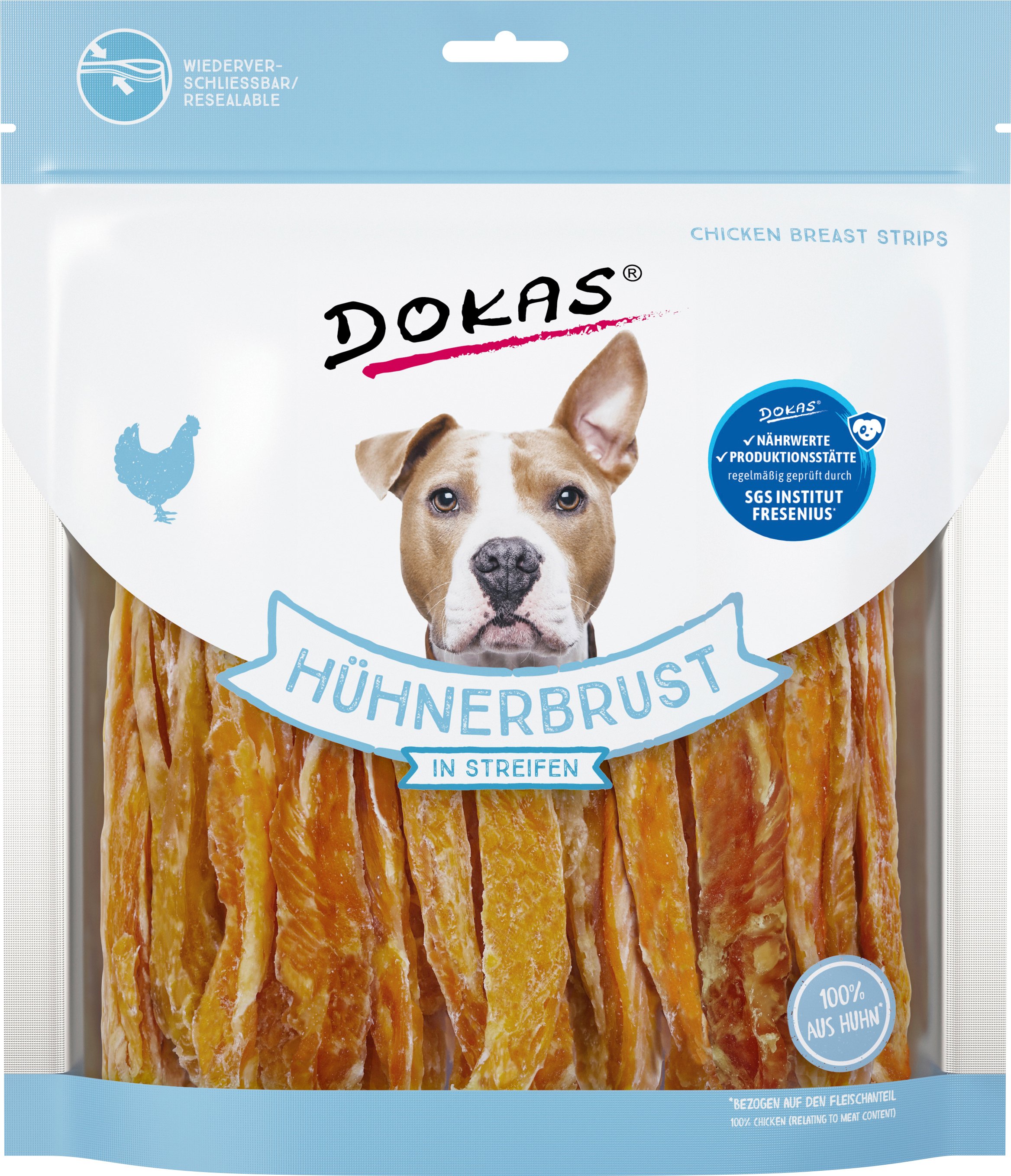Dokas Hühnerbrust in Streifen 500 g