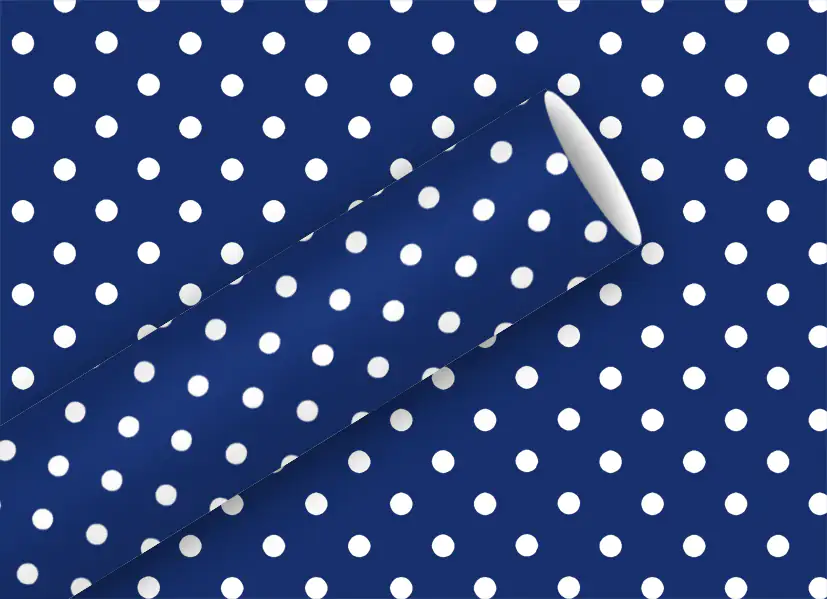 4014995177285 Braun & Company Geschenkpapier Kollektion Punkte blau 2 m x 70 cm