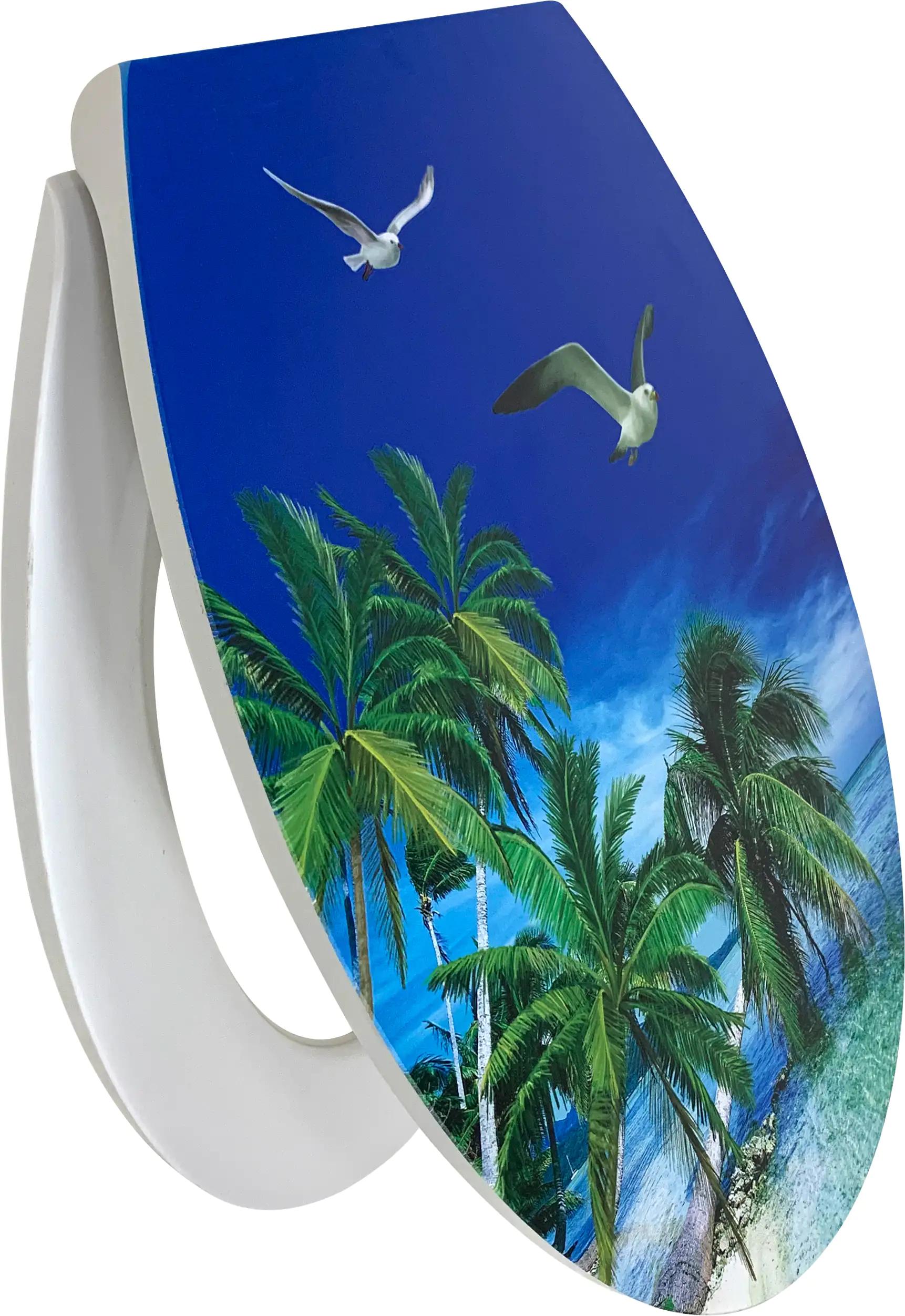 Primaster WC-Sitz mit Absenkautomatik Möwe weiß