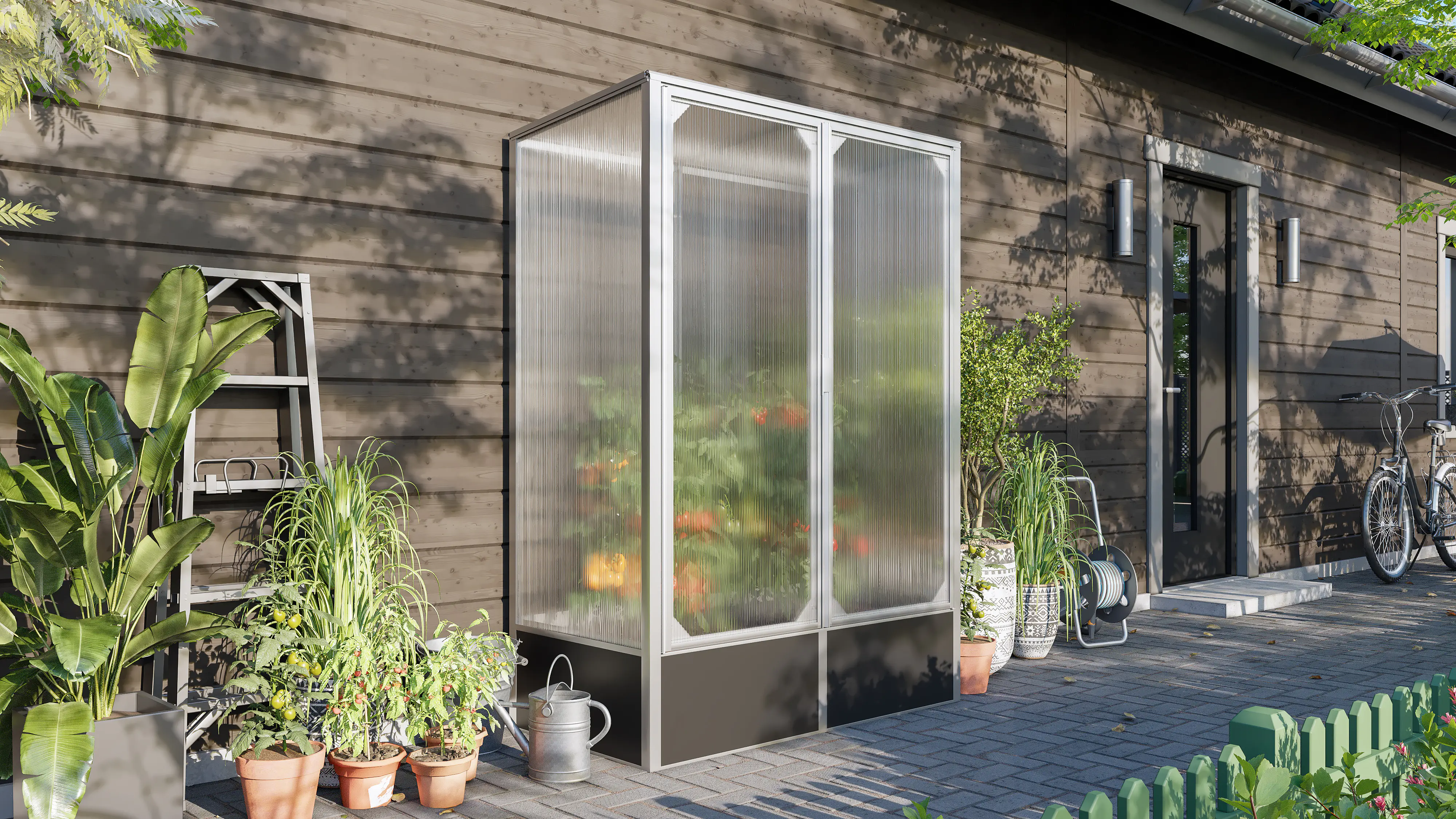 Vitavia Tomatenhaus-Set Napoli 900 HPK 4 mm alu 131 x 68 cm