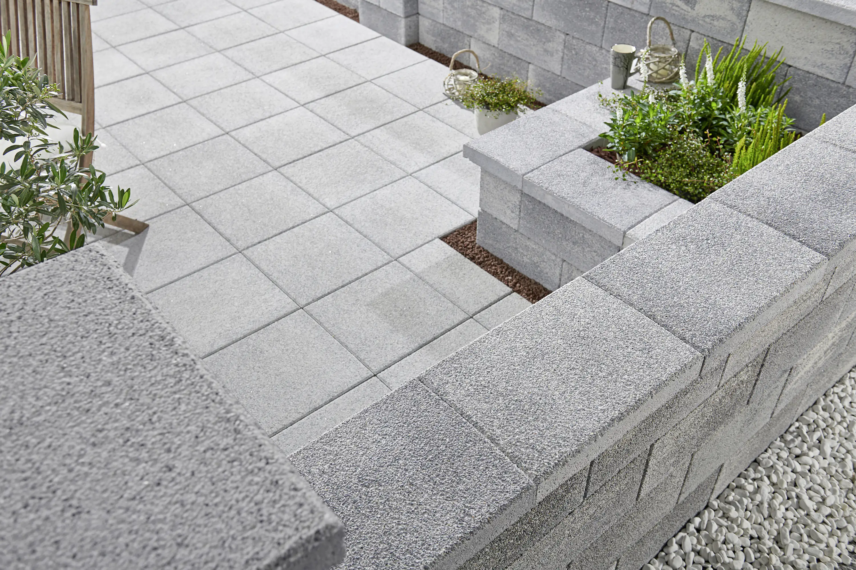 4024991854899 Kann Mauerabdeckung Gomera 40 x 28 x 6 cm grau-alpine