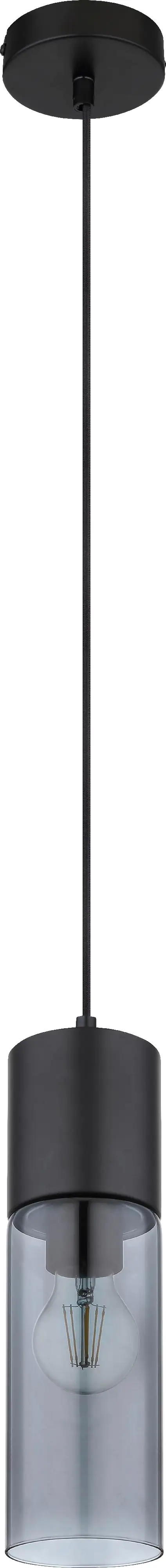 Globo Hängeleuchte Annika schwarz Ø 10 cm E 27, max. 25 W, dimmbar