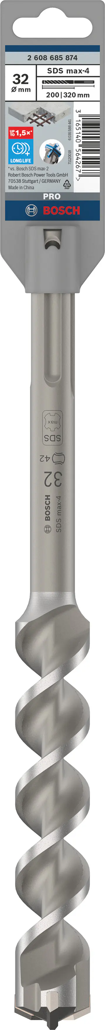 Bosch PRO SDS max-4 Hammerbohrer 32 x 200 x 320 mm