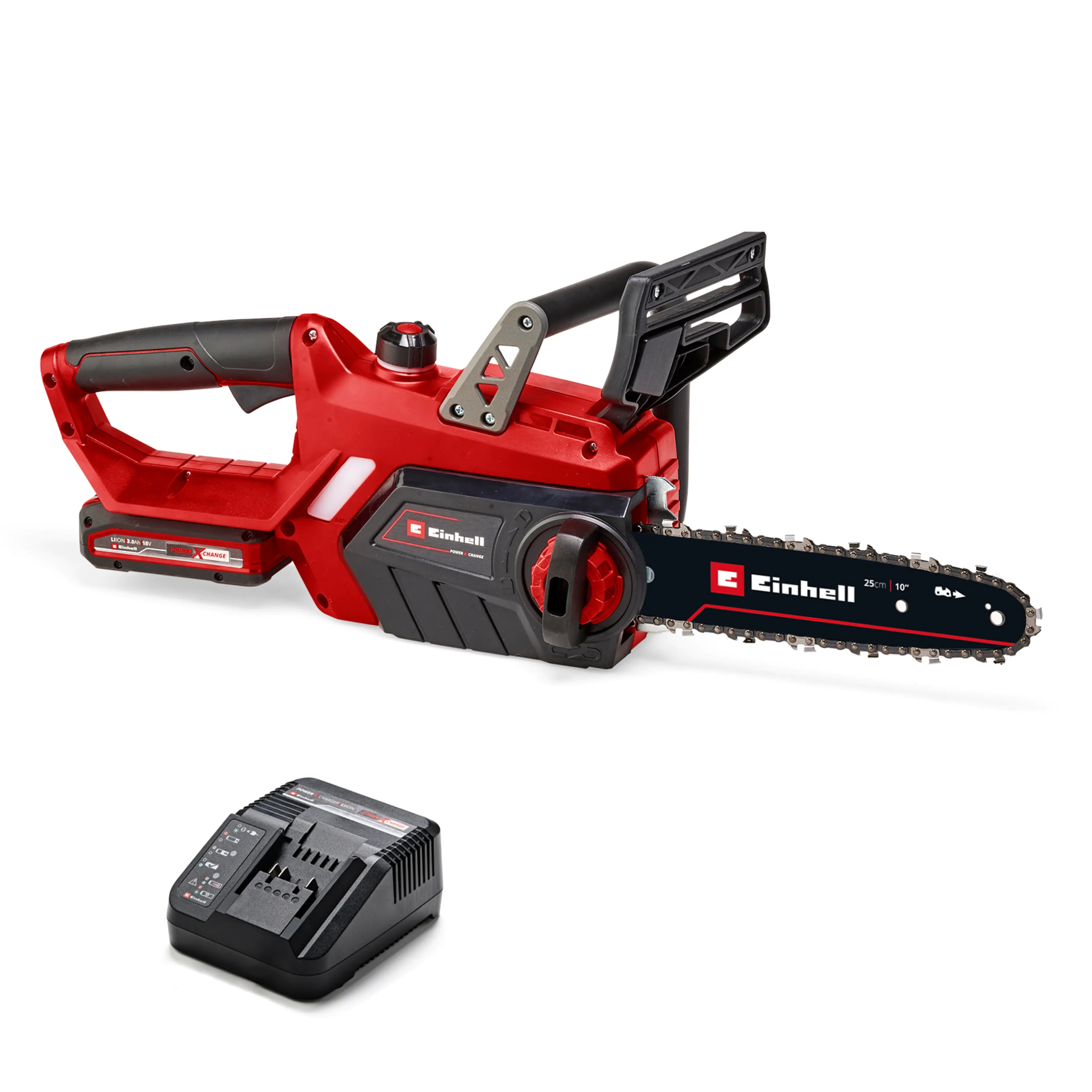 Einhell Akku-Kettensäge GE-LC 18/25-1 Li Kit 25 cm Schwertlänge mit 3,0 Ah Akku Einhell Akku-Kettensäge GE-LC 18/25-1 Li Kit 25 cm Schwertlänge mit 3,0 Ah Akku