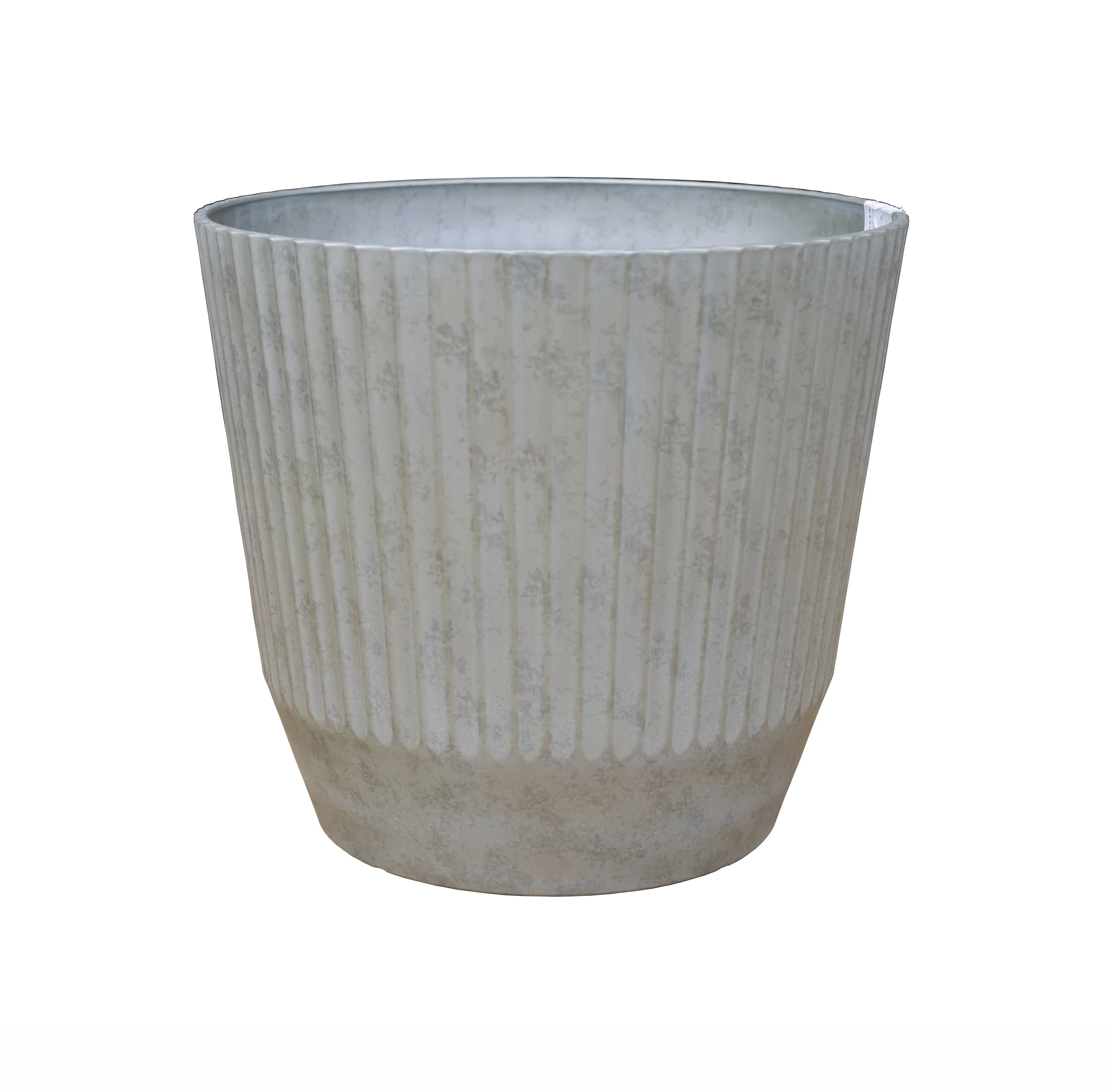 Mica Decorations Pflanztopf Rio Ø 37 x 33,5 cm grau