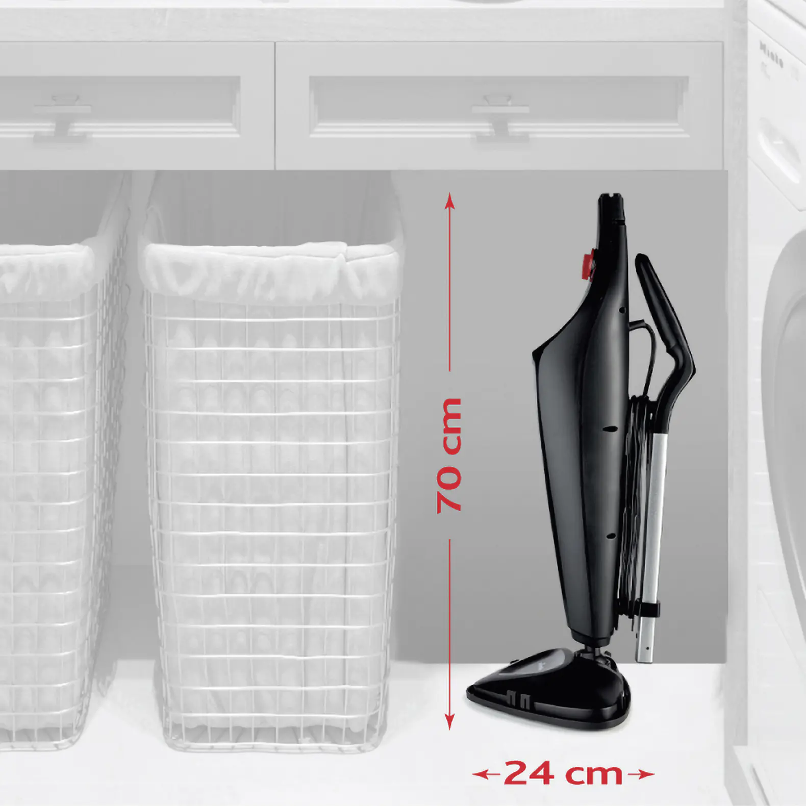 Vileda Dampfreiniger Steam Plus inklusive Teppichgleiter