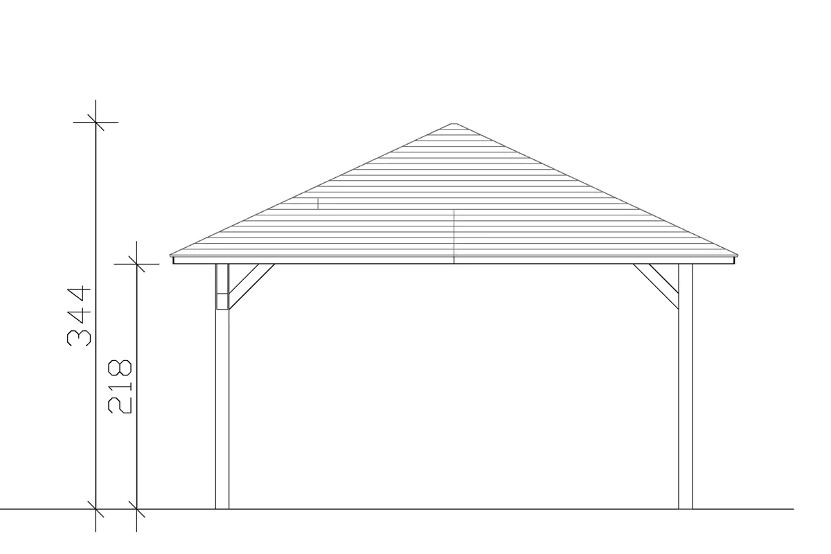 SKAN HOLZ Pavillon Cannes 3 Leimholz, natur