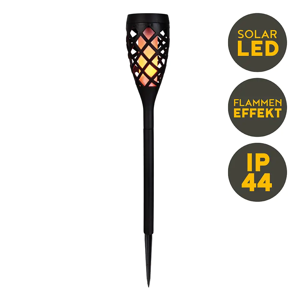 Light & More LED Solarfackel mit Erdspieß und Flammeneffekt Light & More LED Solarfackel mit Erdspieß und Flammeneffekt
