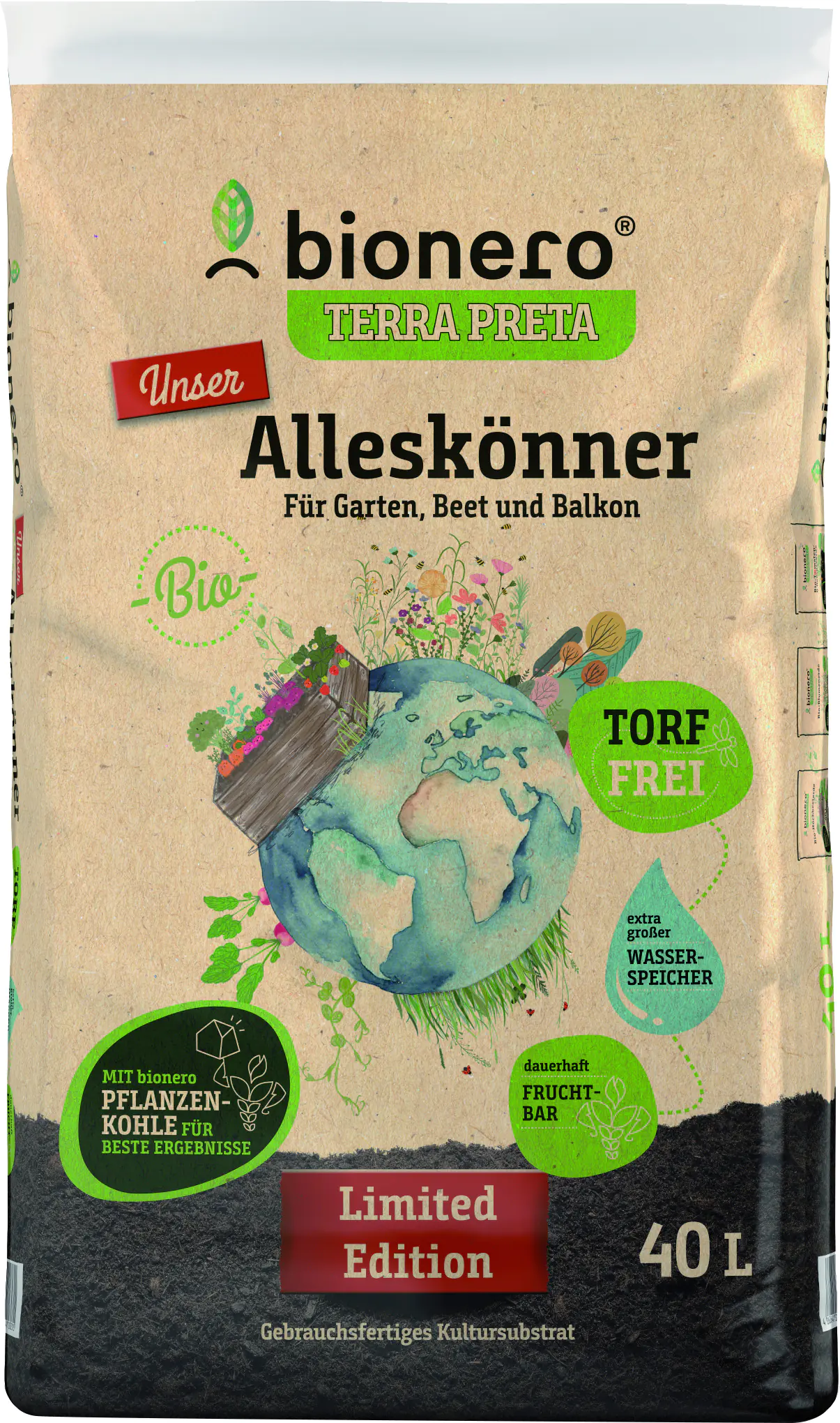 bionero Bio-Alleskönner Blumenerde 40 L torffrei bionero Bio-Alleskönner Blumenerde 40 L torffrei