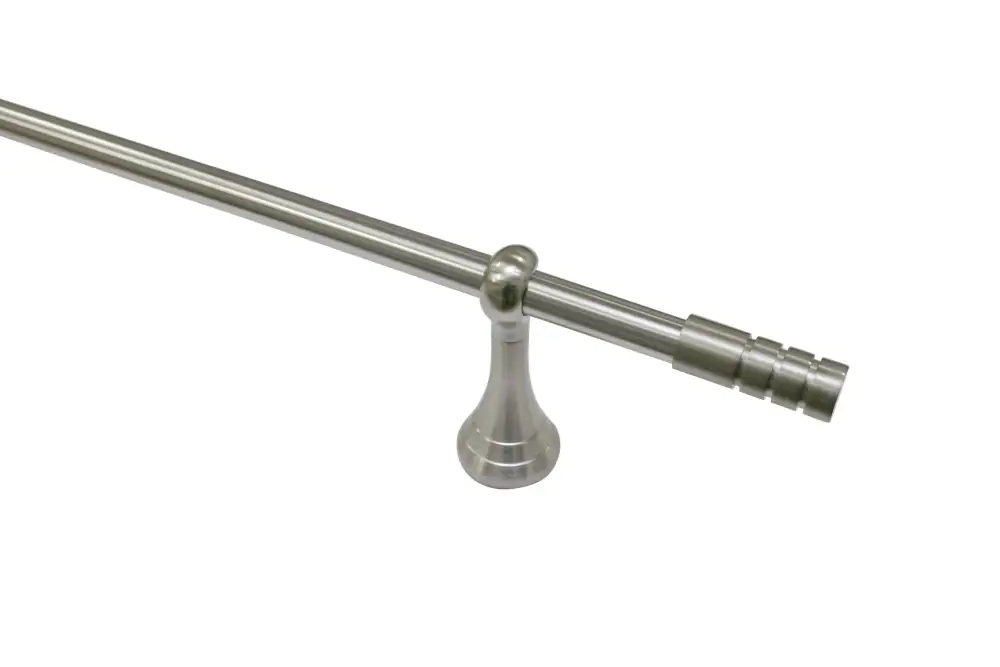 Gardinia Stilgarnitur Pinto Ø 19 mm, edelstahl-optik, 160 cm