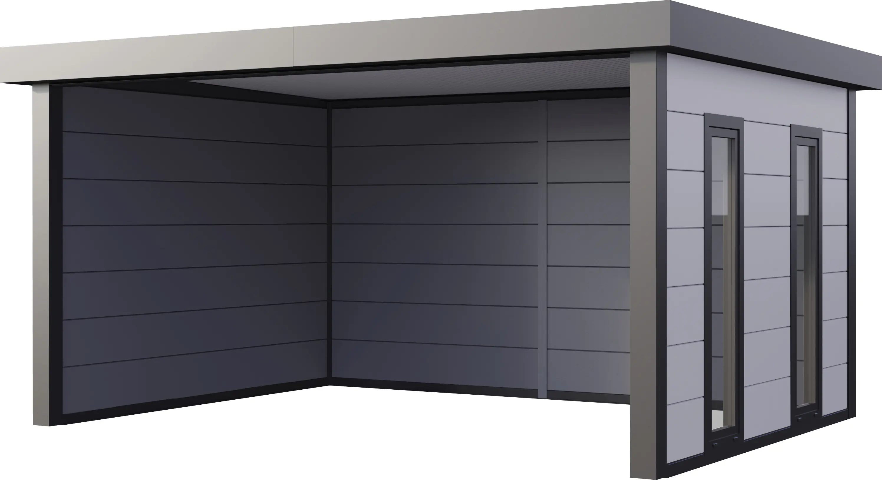 Telluria Pavillon Singolo 4836 mit Fenstern weiß 478 x 358 cm
