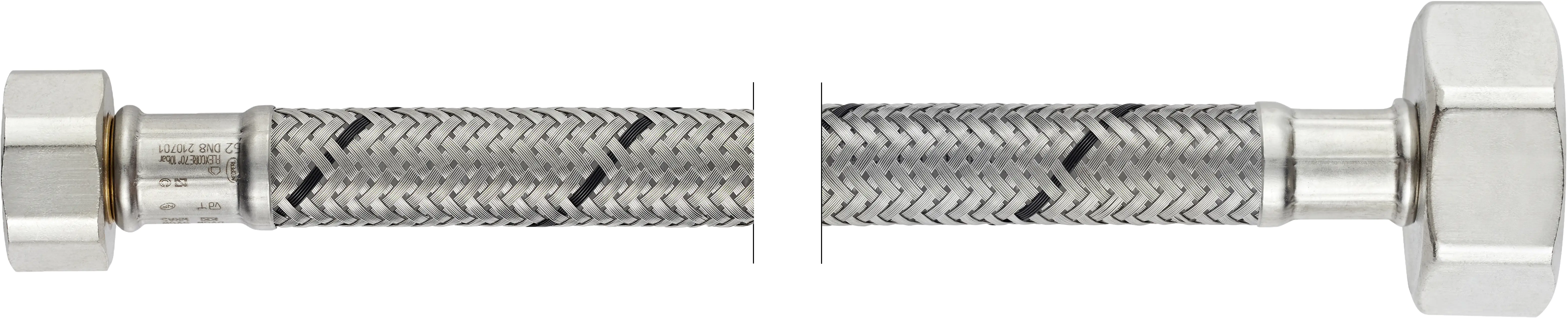 7611038185121 Flexo Anschlussschlauch IG 9,53 mm (3/8") x IG 12,7 mm (1/2"), DN8, 50 cm