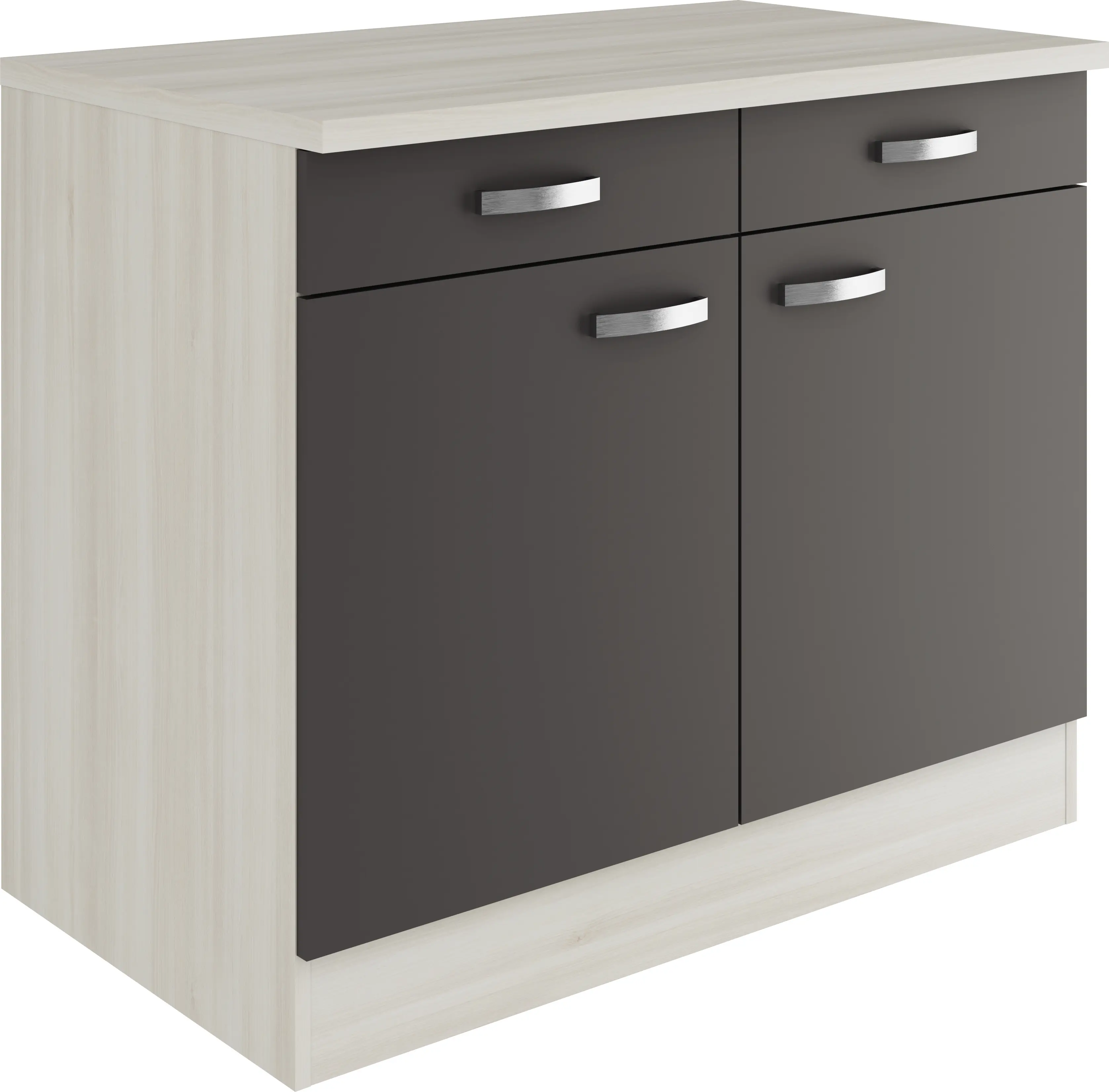 Optifit Unterschrank Faro 220 anthrazit/akazie 100 cm