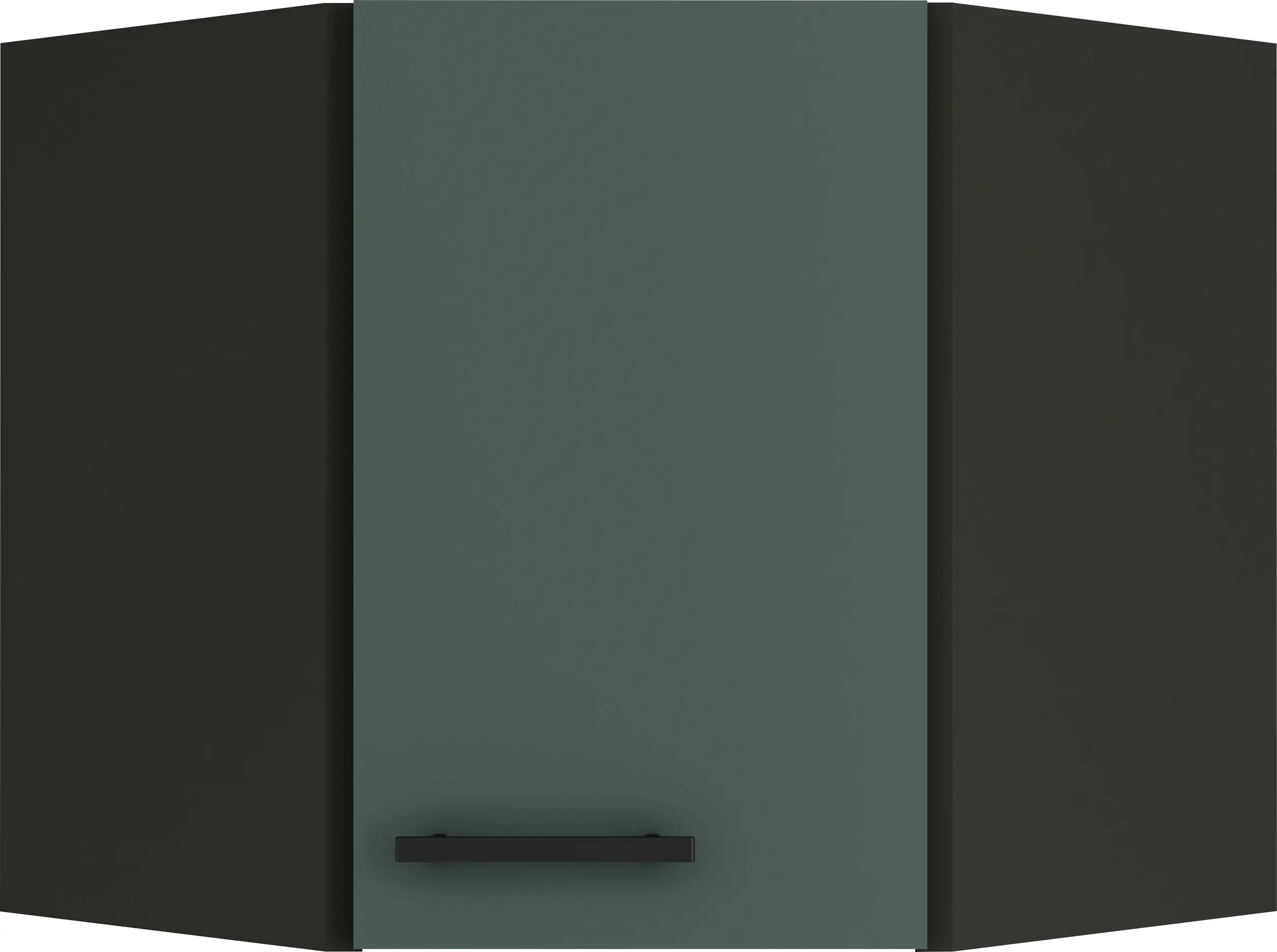 Optifit Eckoberschrank Verona 405 steingrün/anthrazit 60 cm