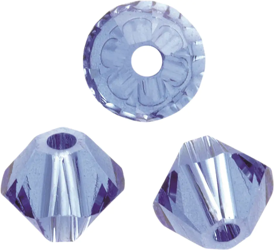 Glorex Schliffspitz Perlen 4 mm 25 Stück saphir