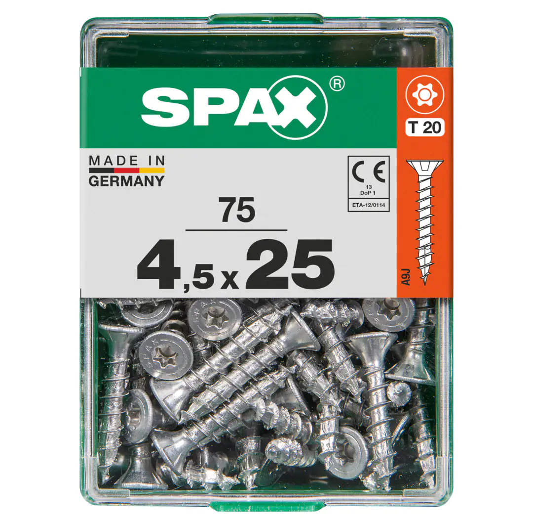 Spax Universalschrauben 4.5 x 25 mm TX 20 - 75 Stk.