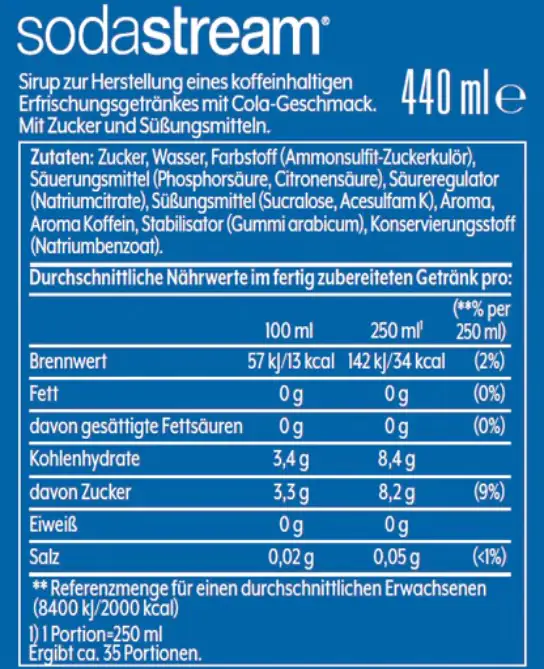 Sodastream Sirup Pepsi 440 ml Sodastream Sirup Pepsi 440 ml