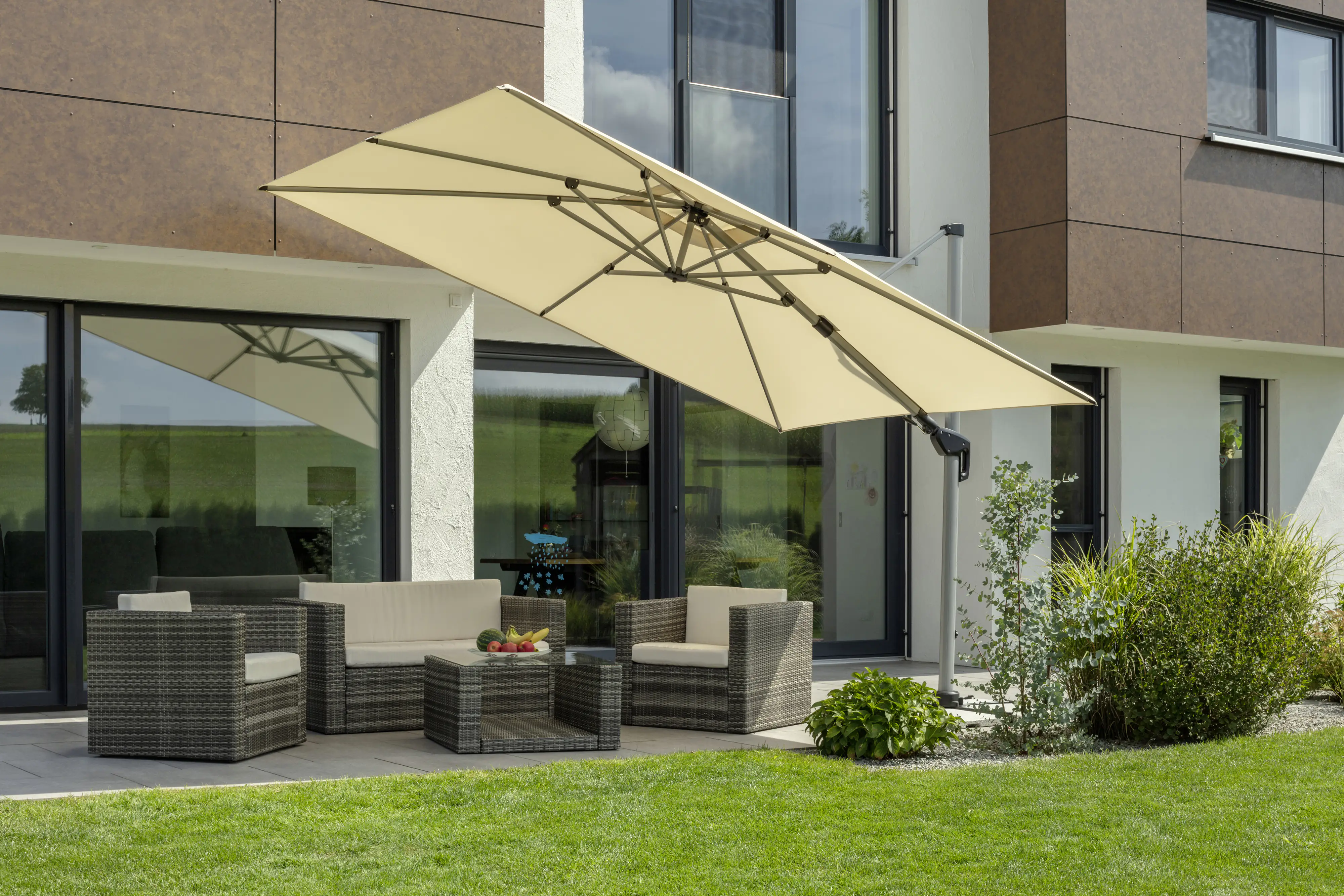 Schneider Ampelschirm Bermuda natur 260 x 350 cm Schneider Ampelschirm Bermuda natur 260 x 350 cm