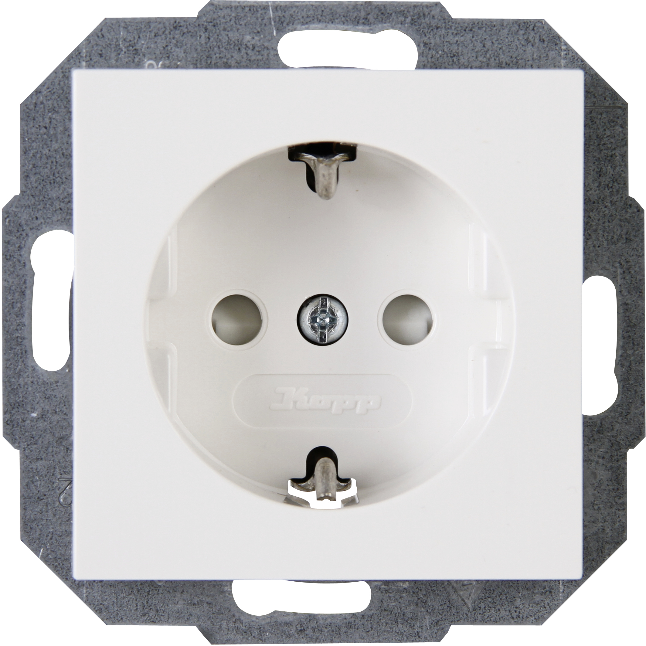 Kopp Schutzkontakt-Steckdose 1-fach ATHENIS reinweiß, 940029084