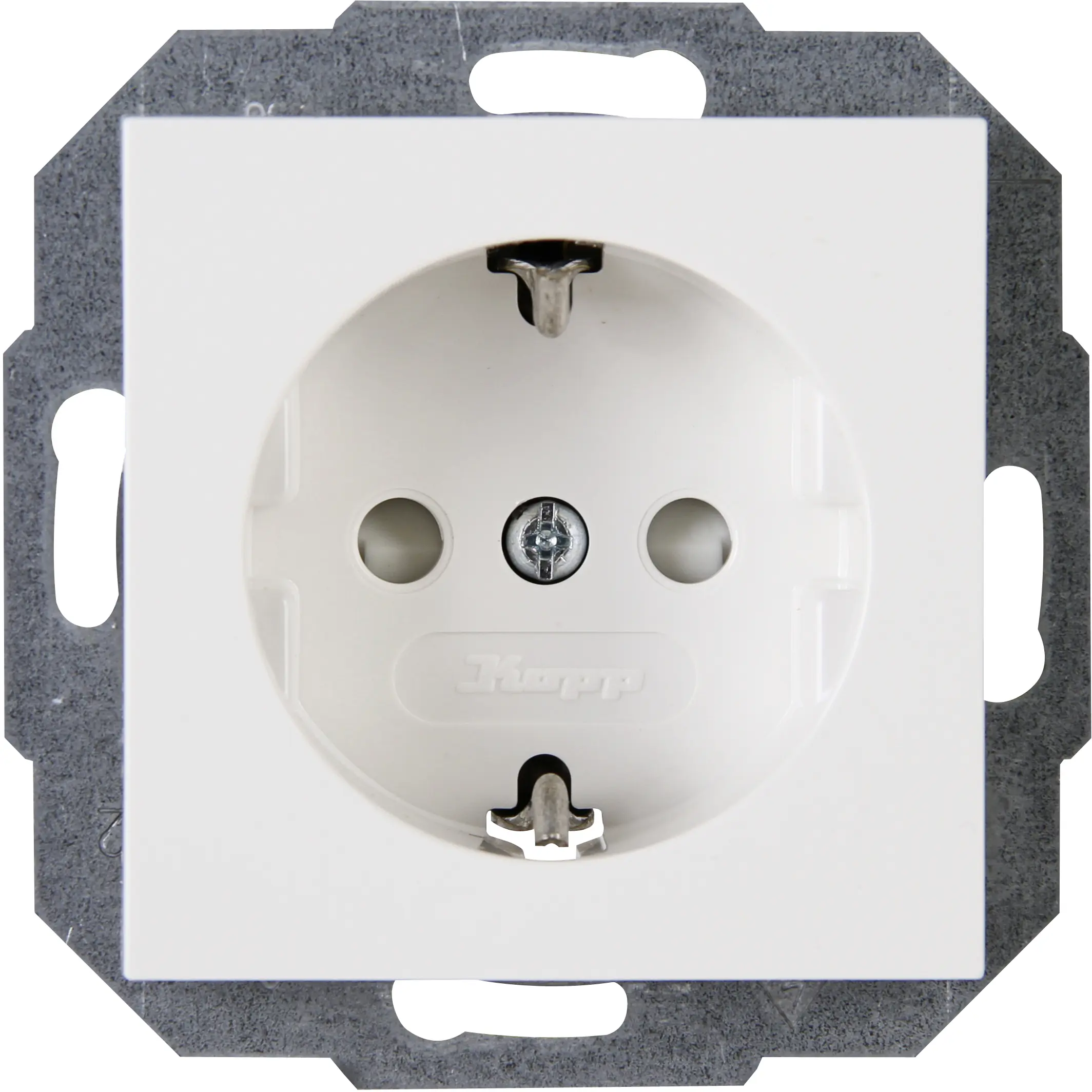 Kopp Schutzkontakt-Steckdose 1-fach ATHENIS reinweiß, 940029084