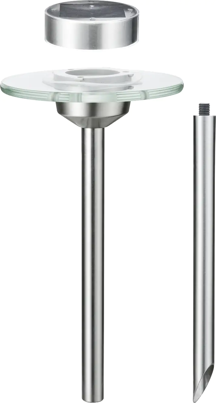 Paulmann Solarspieß Ufo edelstahl klar warmweiß