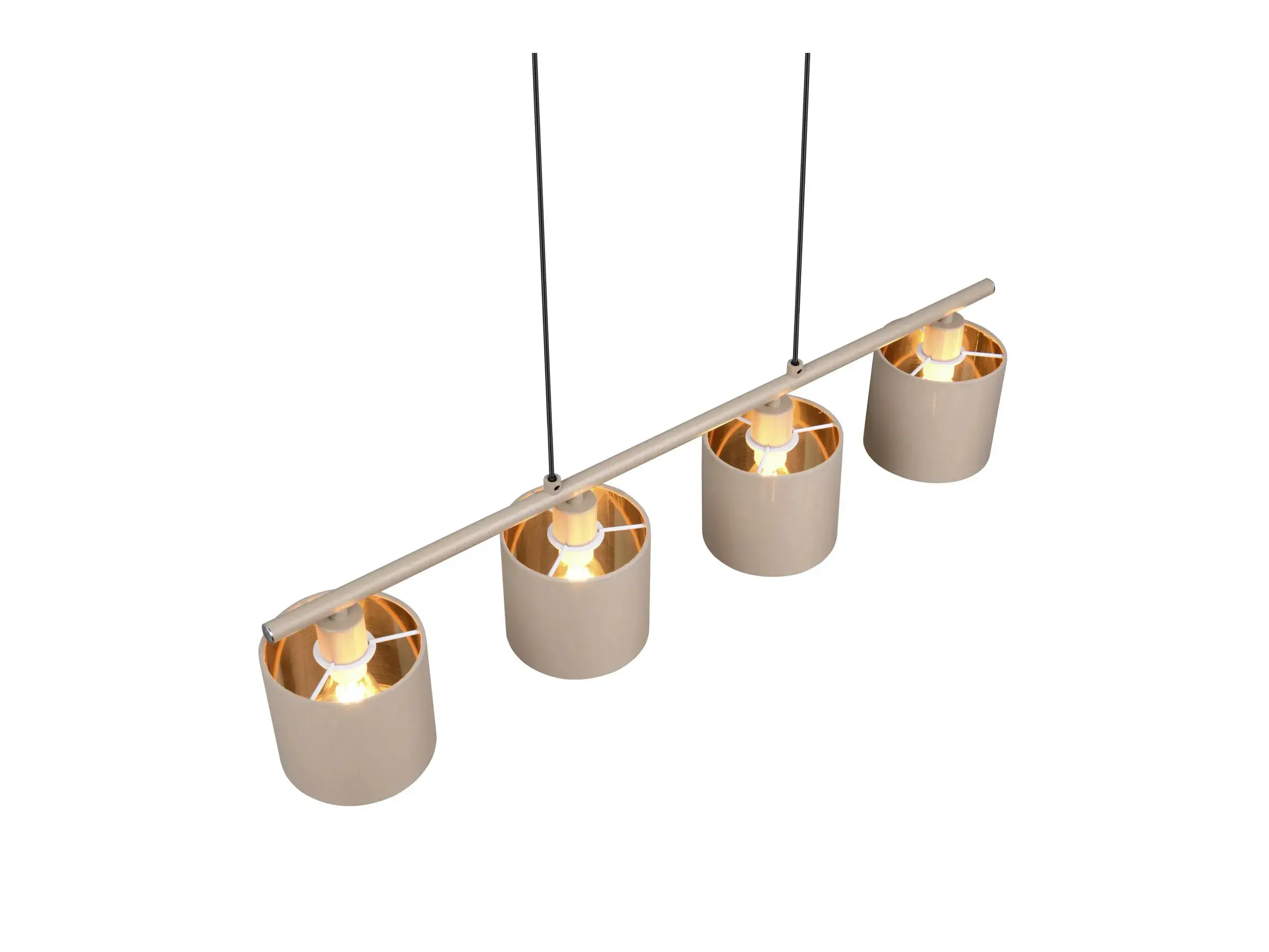 Reality Pendelleuchte Tommy 75 x 12 cm warm beige E14